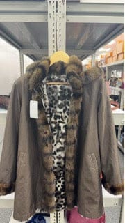 Luxury Promise Hooded Half Coat Rabbit Spotted Bra 9926B100010