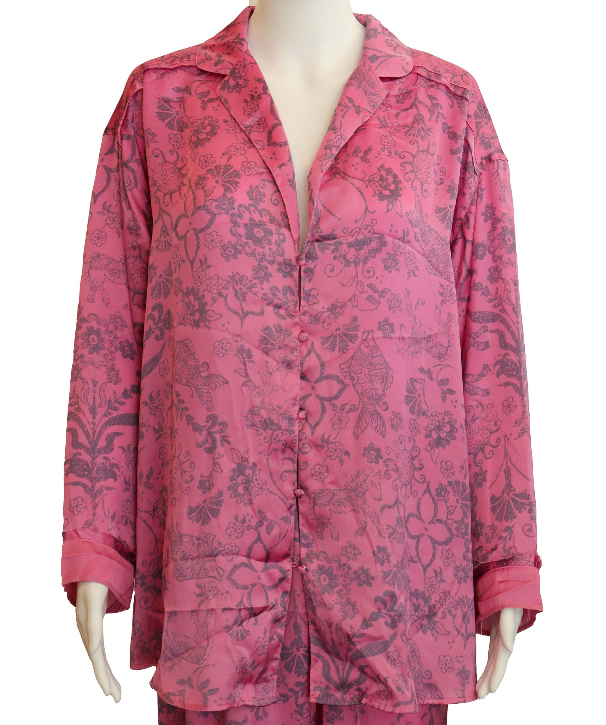 Luxury Promise * INTIMATELY SILK SLEEPY WEAR TERNO PINK MEDIUM ASC6941