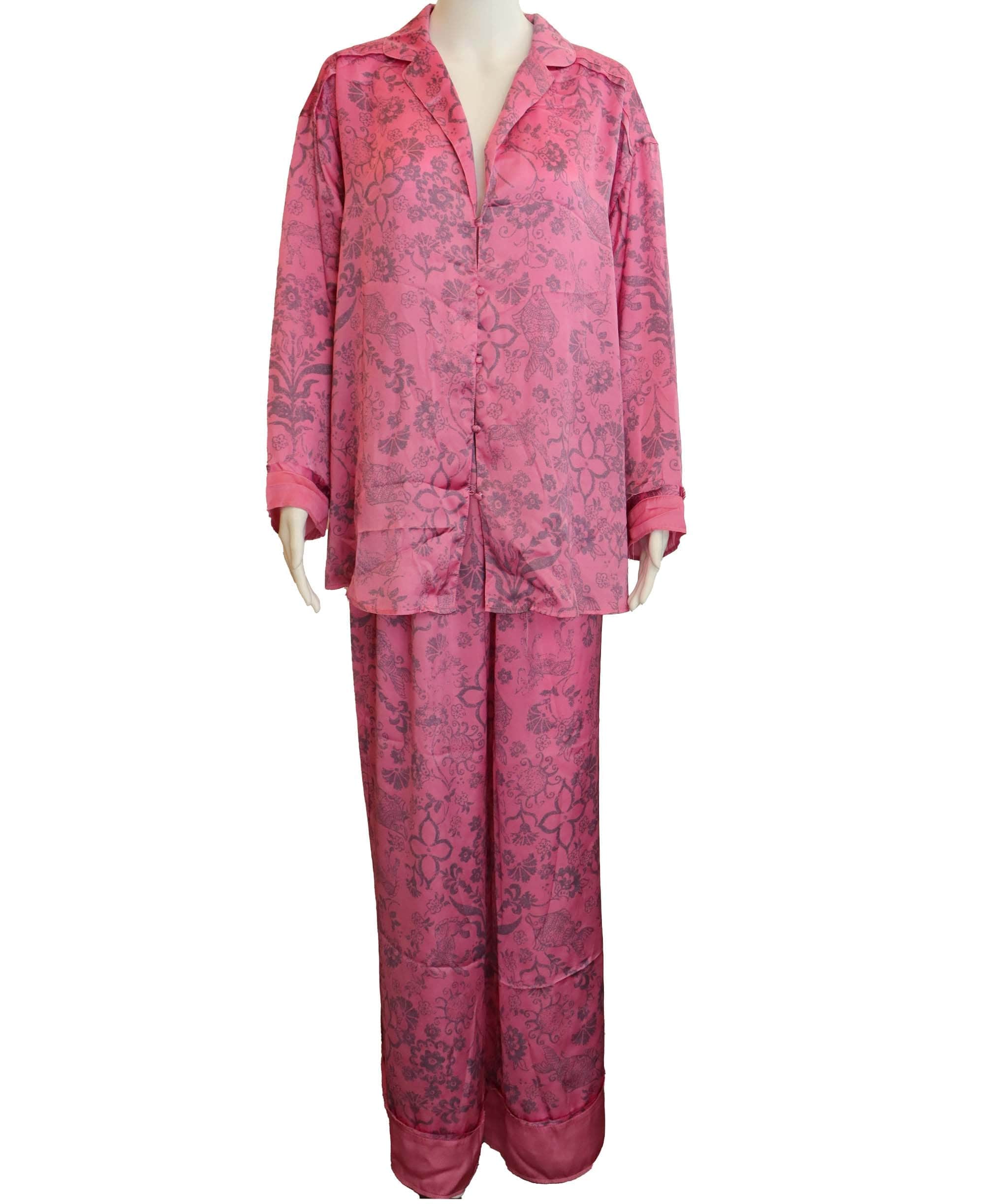 Luxury Promise * INTIMATELY SILK SLEEPY WEAR TERNO PINK MEDIUM ASC6941