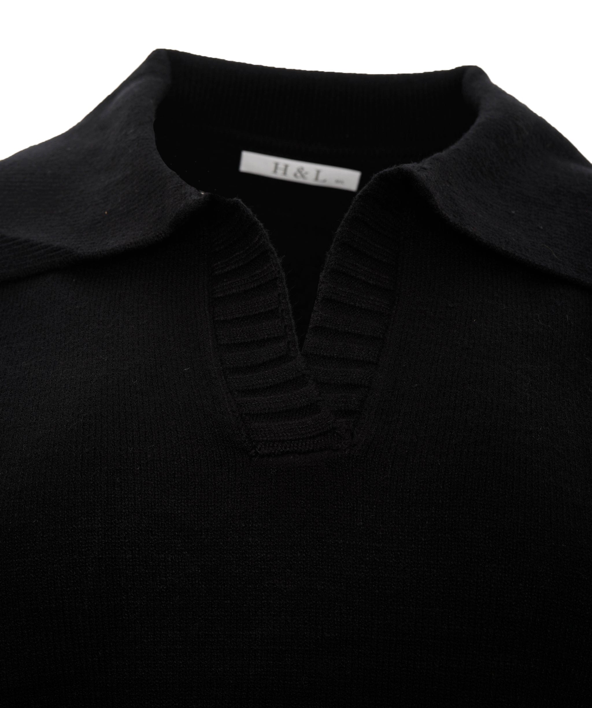 Luxury Promise Layla Black L/XXL  Arm Striped Cashmere Loungewear Set  DBXL0094