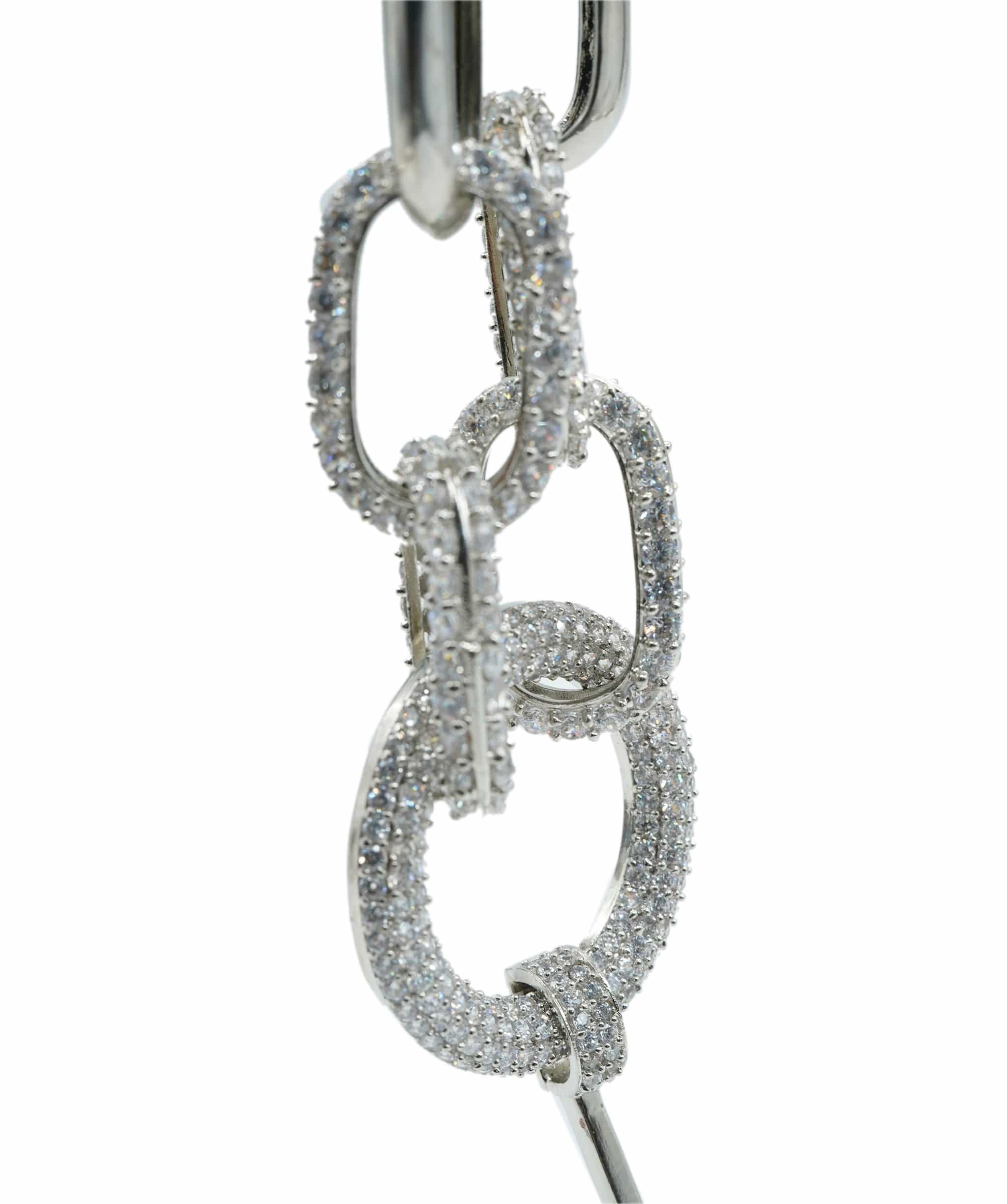 Luxury Promise Leela - Emerald Green Stone Chain Necklace AKL0146