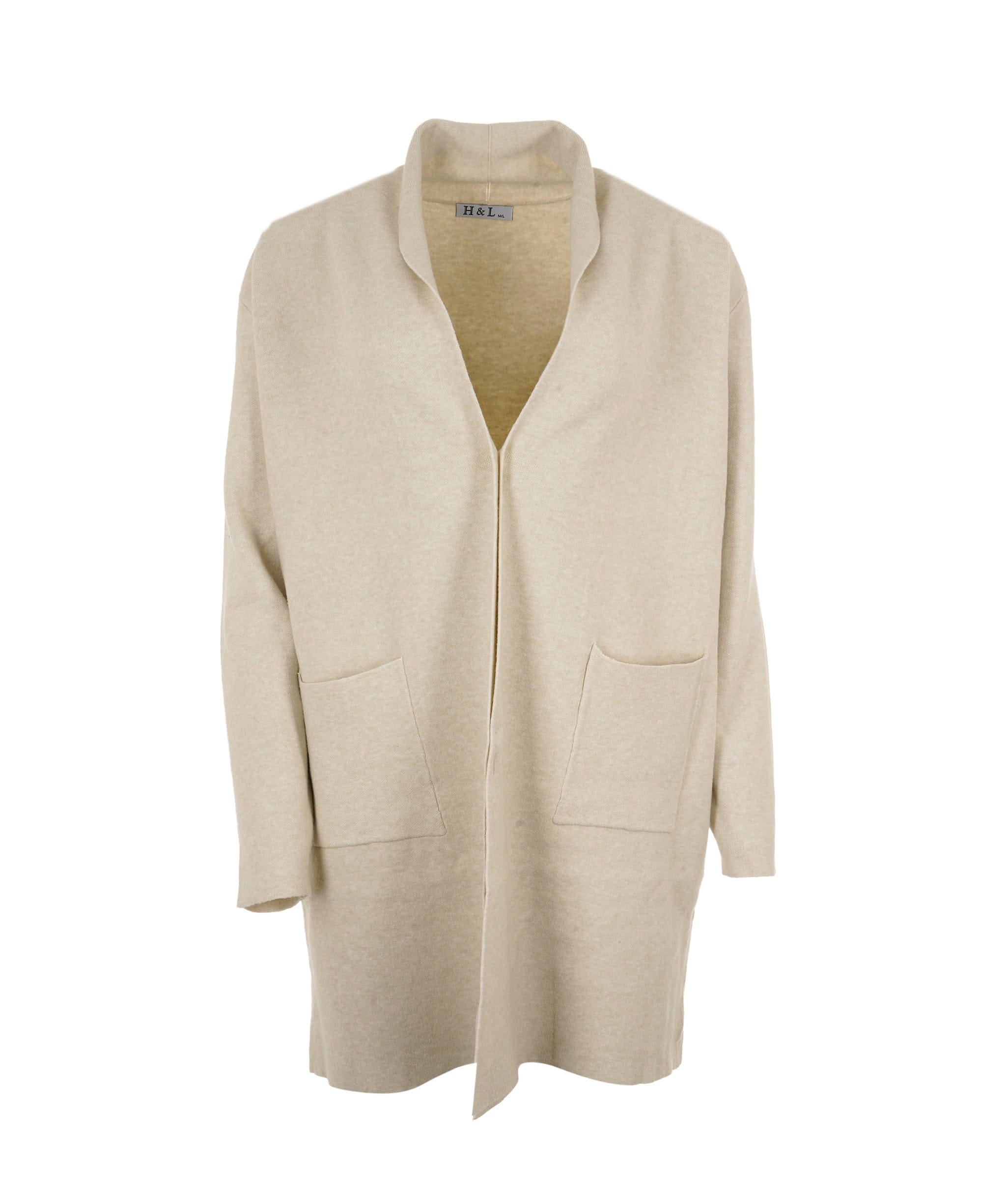 Luxury Promise Loungewear Ivory M/L Cardigan Cashmere Blend  AKC0239
