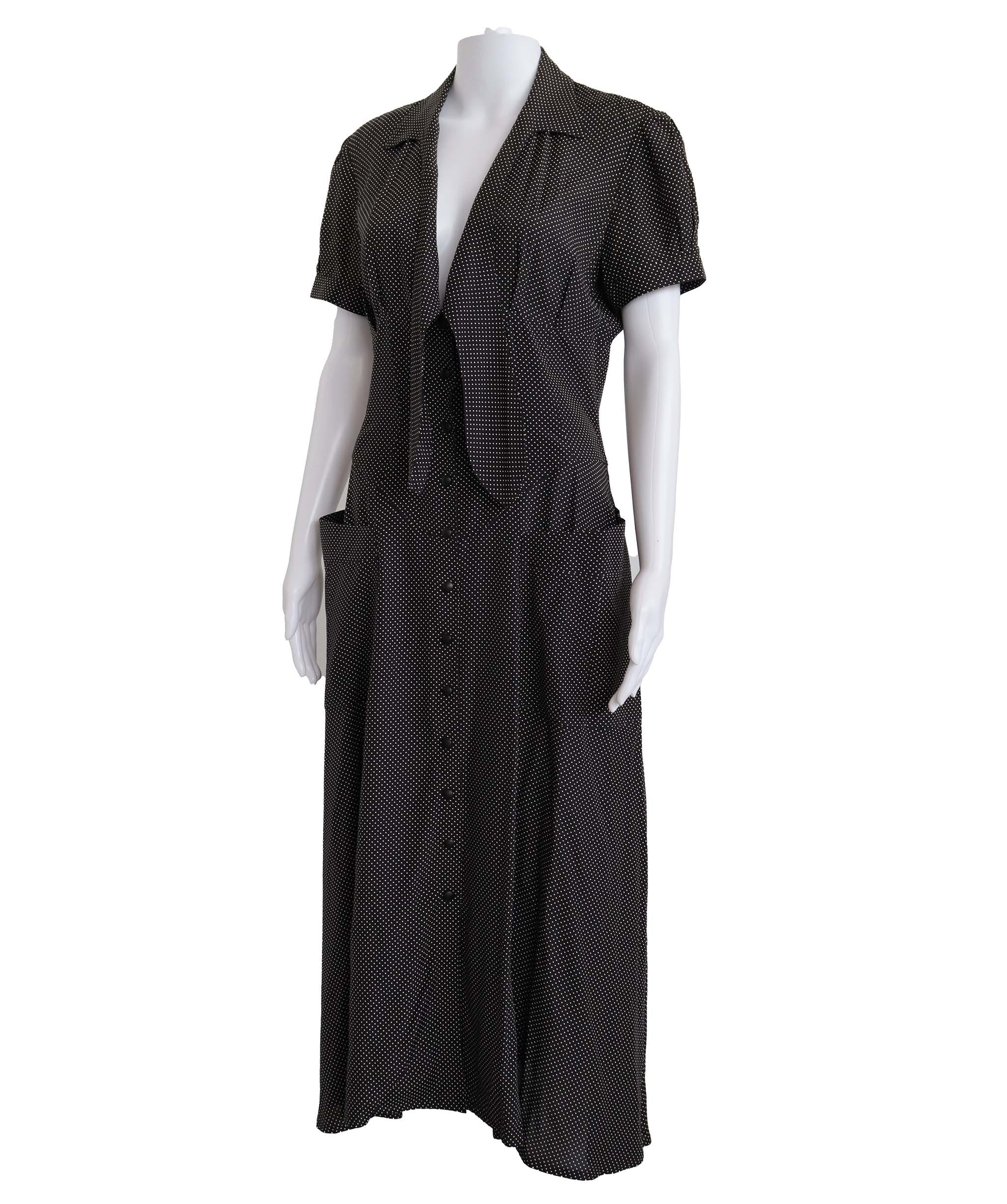 Luxury Promise Mugler Polka Dot Dress Size USA 6 AGC3557