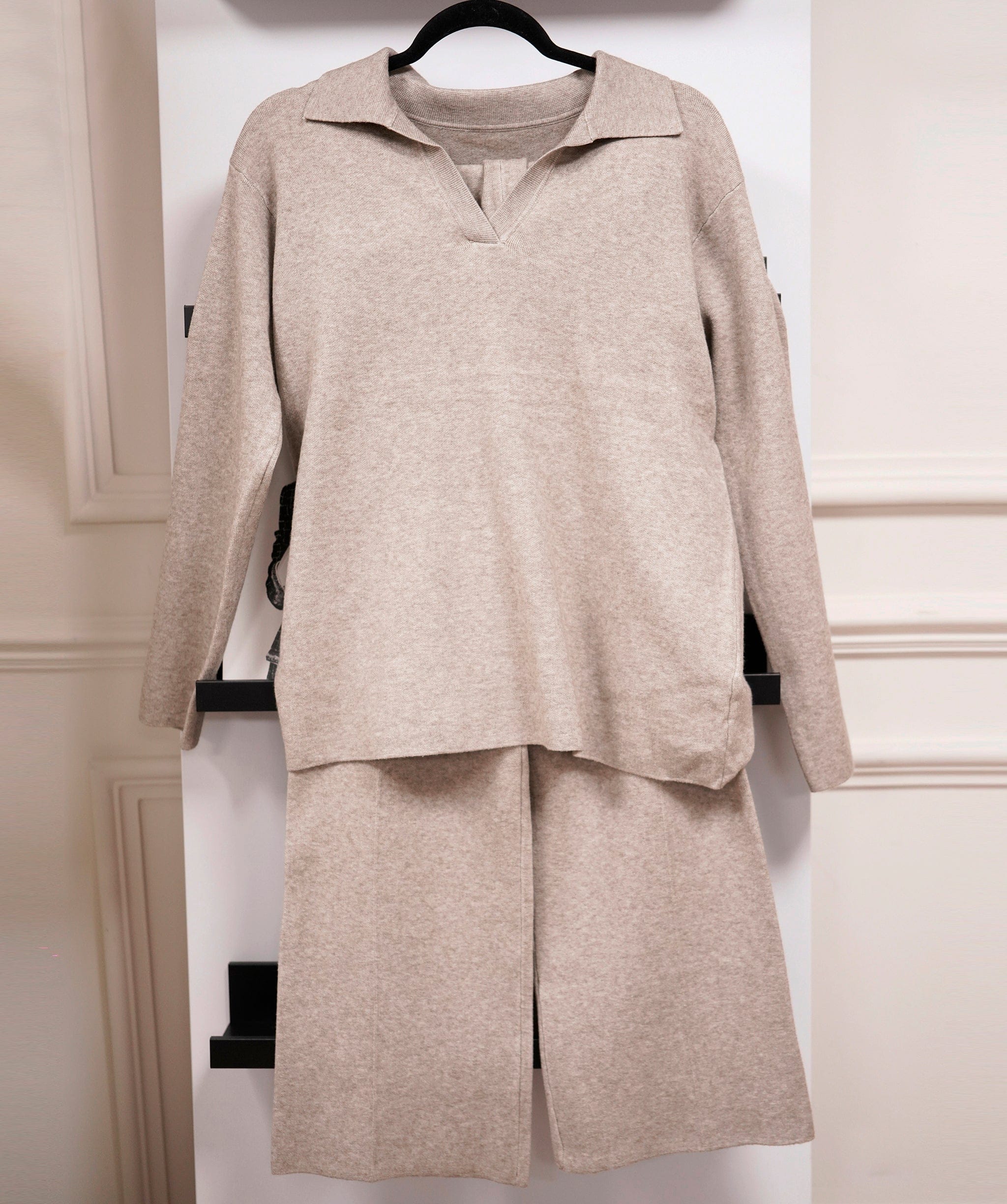 Luxury Promise Original Beige Loungewear Set Plain Detail Edition XL/XXL AKC0082