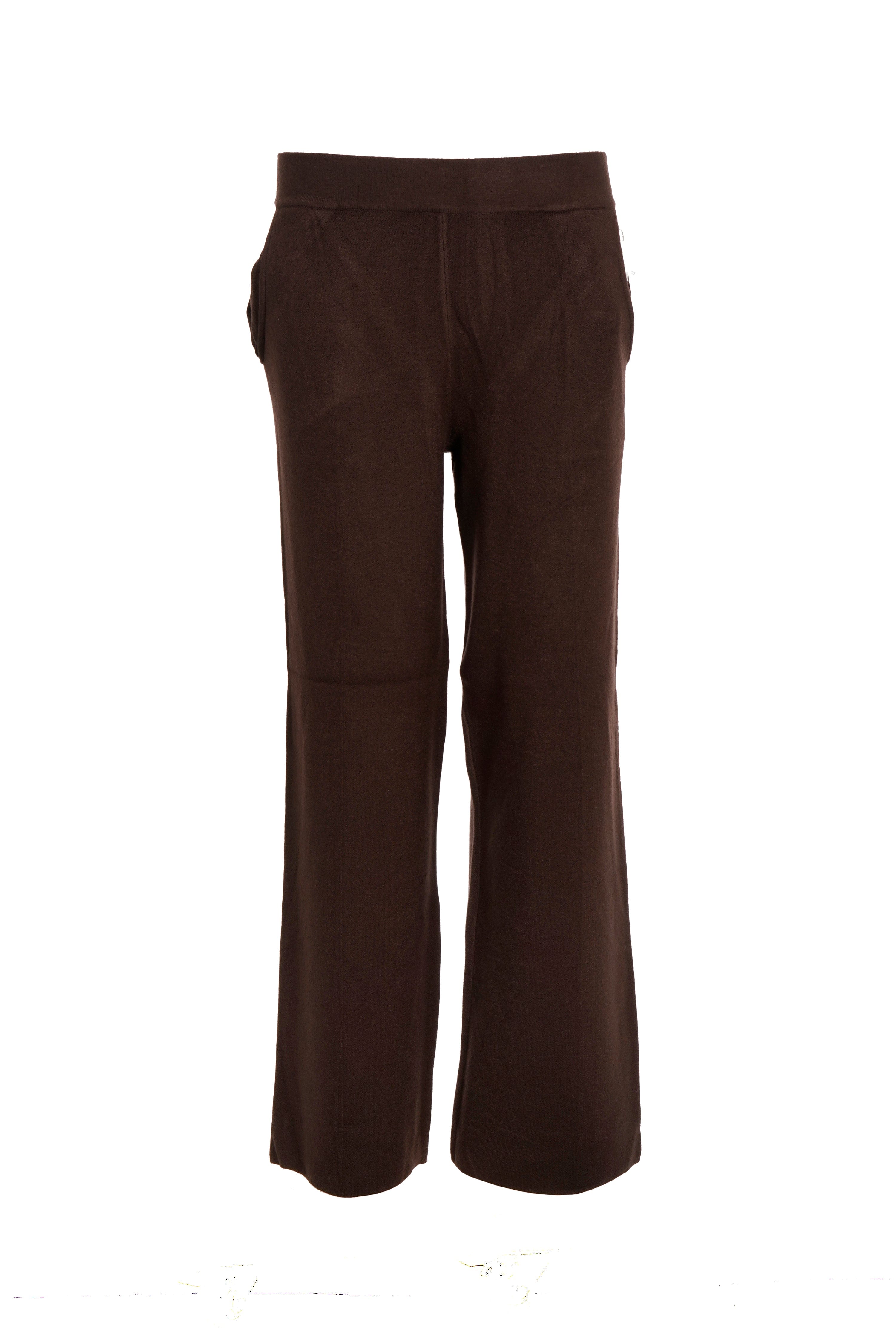 Luxury Promise ORIGINAL CASHMERE PANT TROUSERS CHOCOLATE M/L AKC0318
