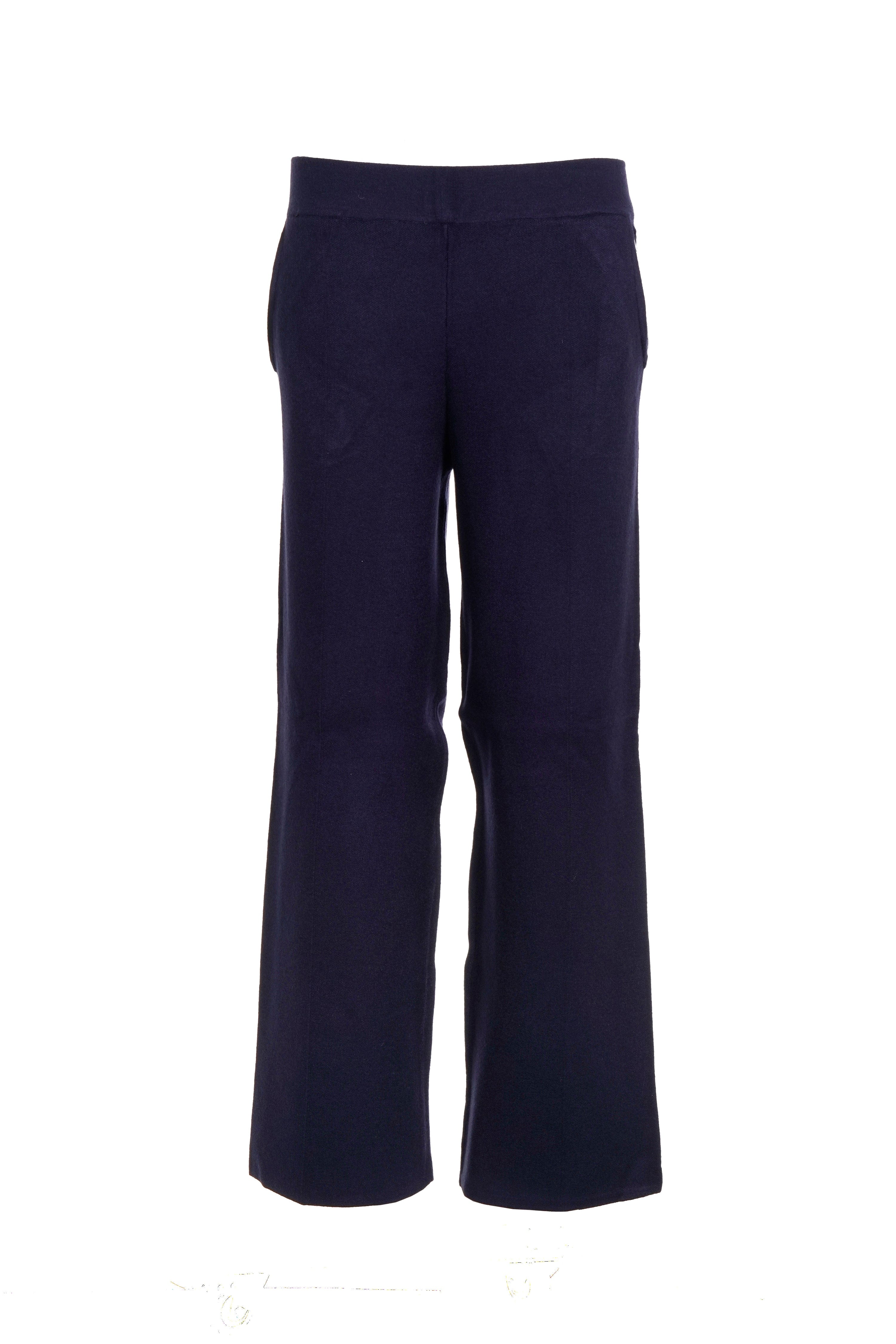 Luxury Promise ORIGINAL CASHMERE PANT TROUSERS NAVY  X/L AKC0321