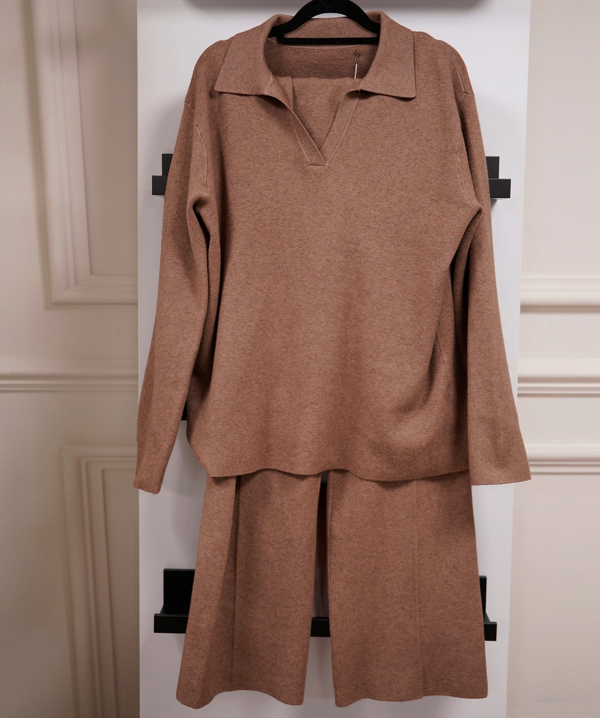 Luxury Promise Original Light Brown Loungewear Set Plain Detail Edition XL/XXL AKC0083