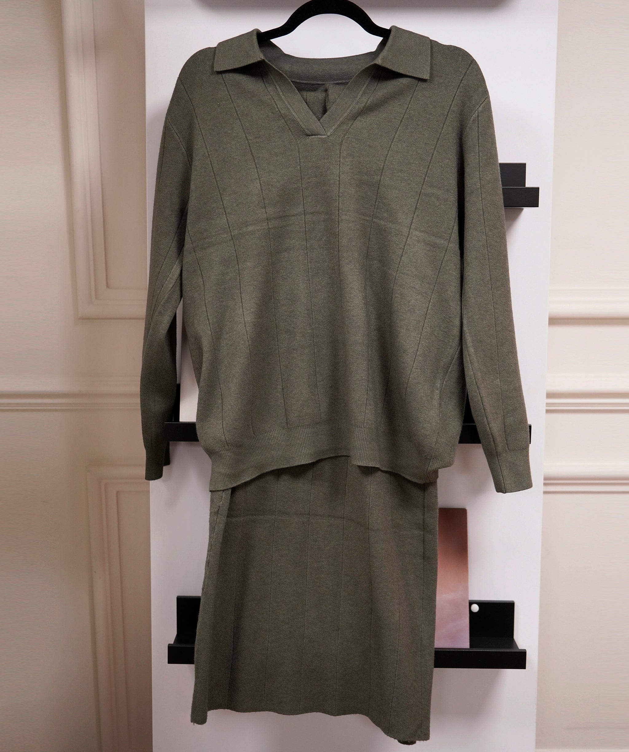 Luxury Promise Original Sage Green Skirt Edition Loungewear Set XL AKC0078