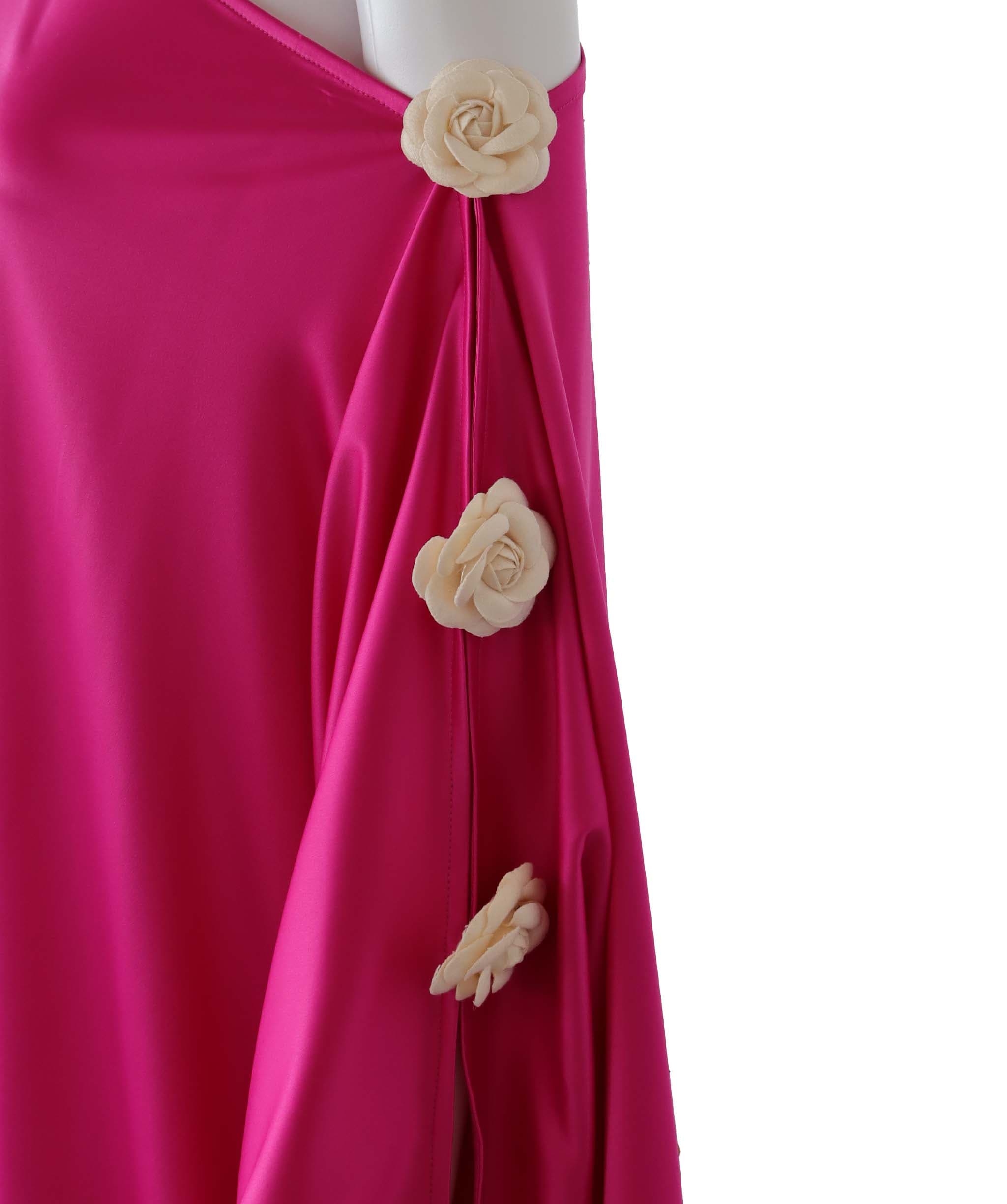 Luxury Promise rtv Sweet One Pink one shoulder cream flowers TP0316
