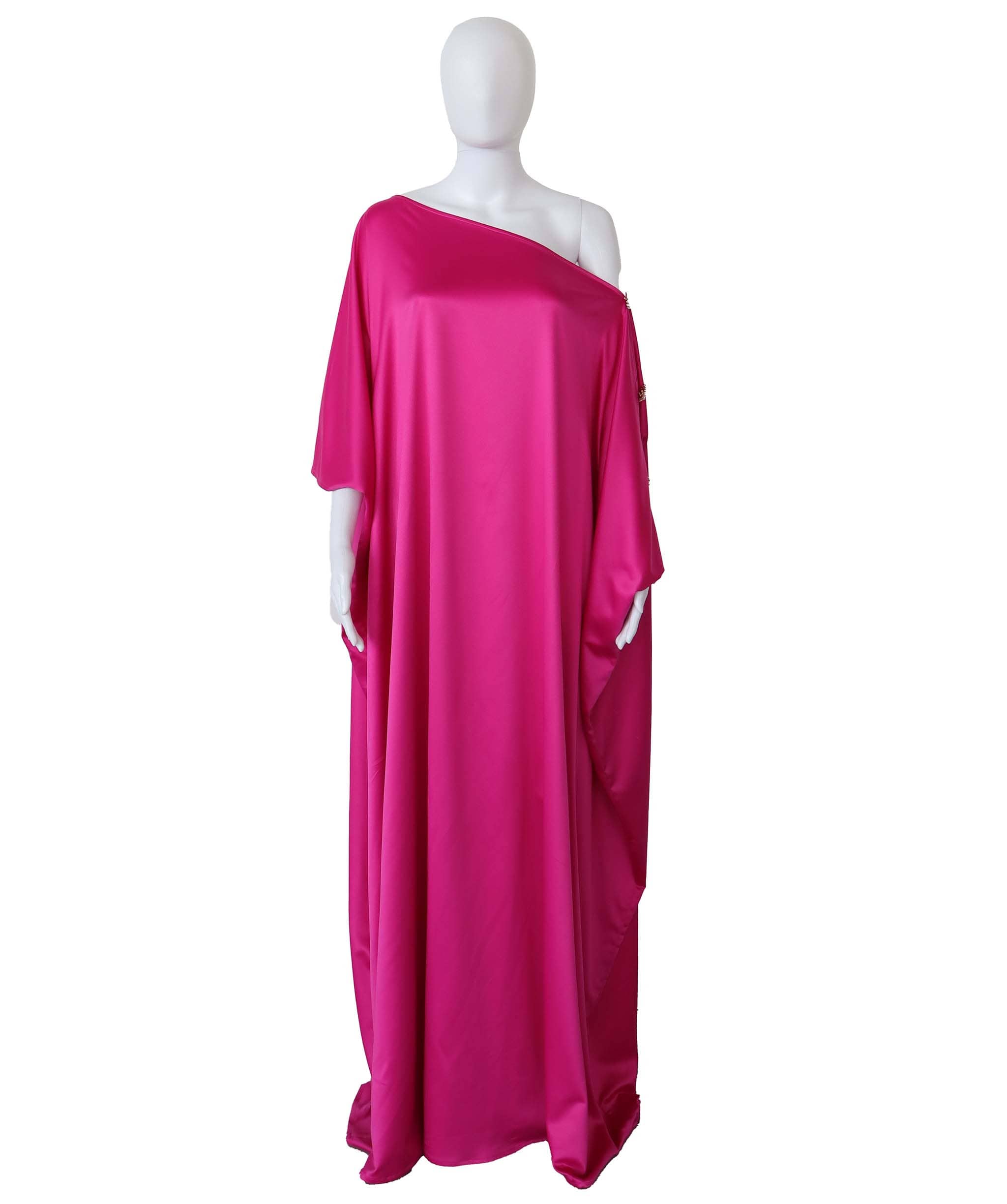 Luxury Promise rtv The Heiress at Lunch Pink one shoulder with pearl flowers TP0318