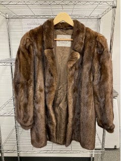 Luxury Promise Saga Mink Half Coat Brown 9926A280058 B02143MQ45