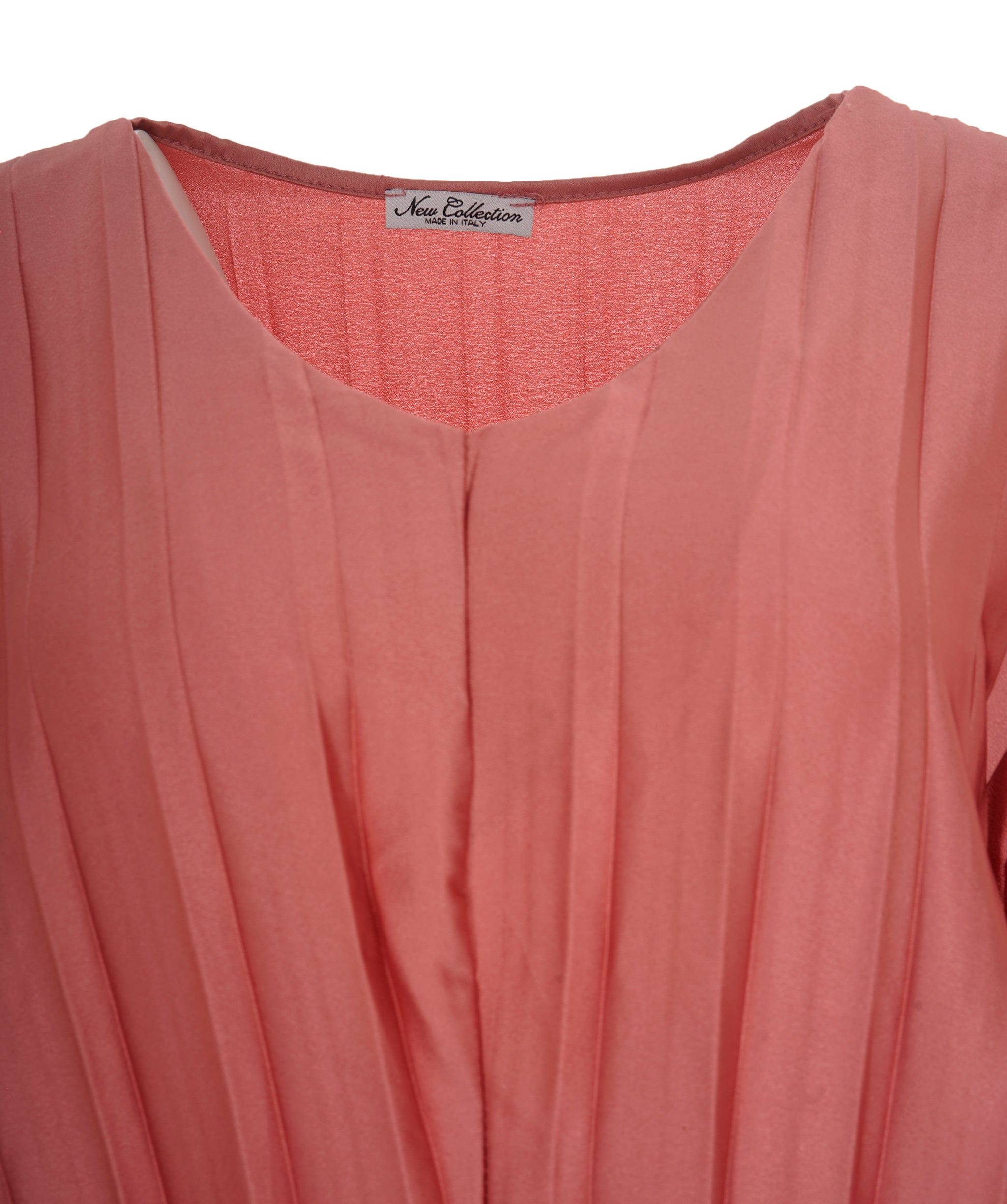 Luxury Promise Satin V-Neck Pleated Kaftan Dusky pink (One size UK 8-20)AKL0139