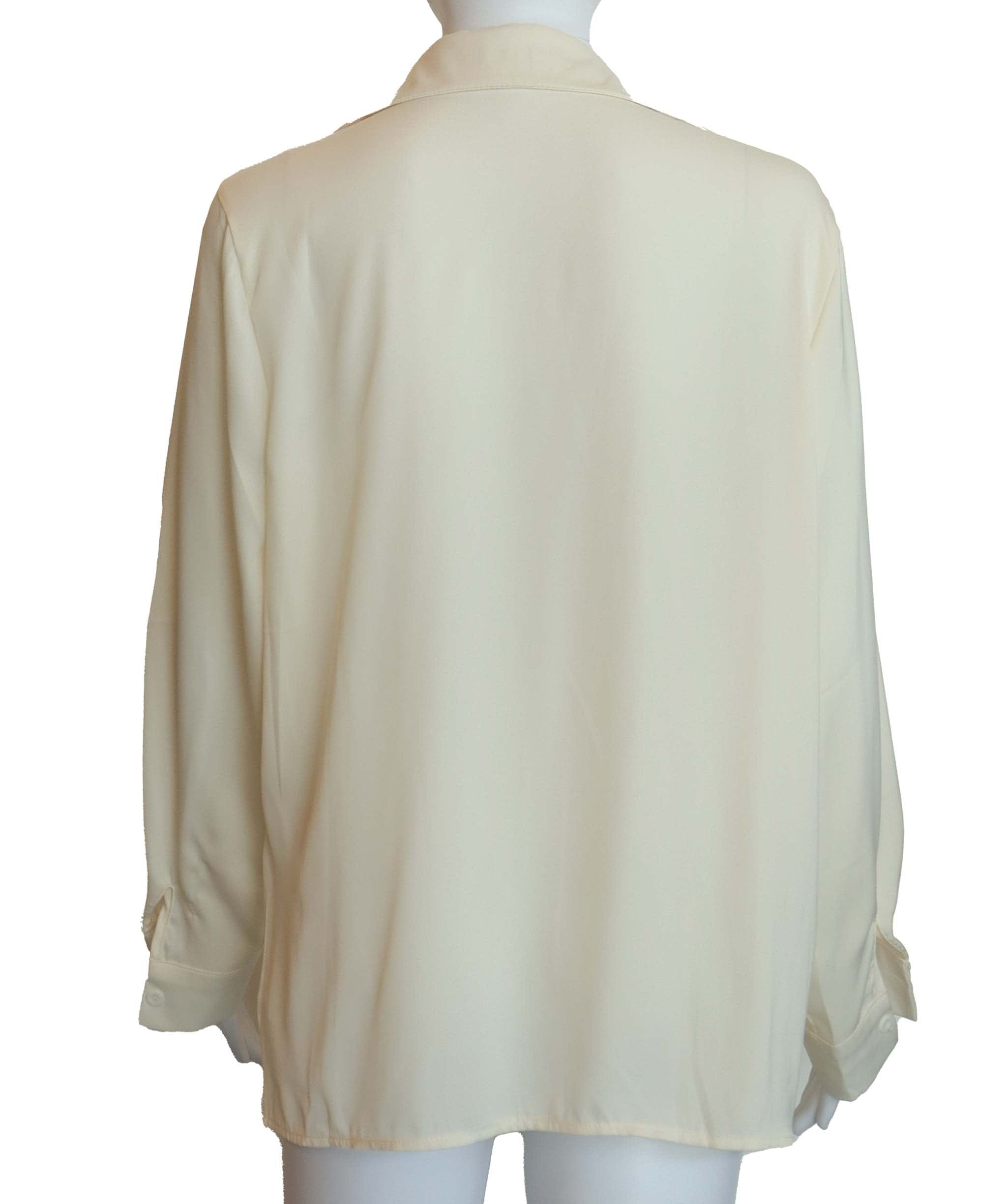 Luxury Promise Shirt Beige Silk AGC2742