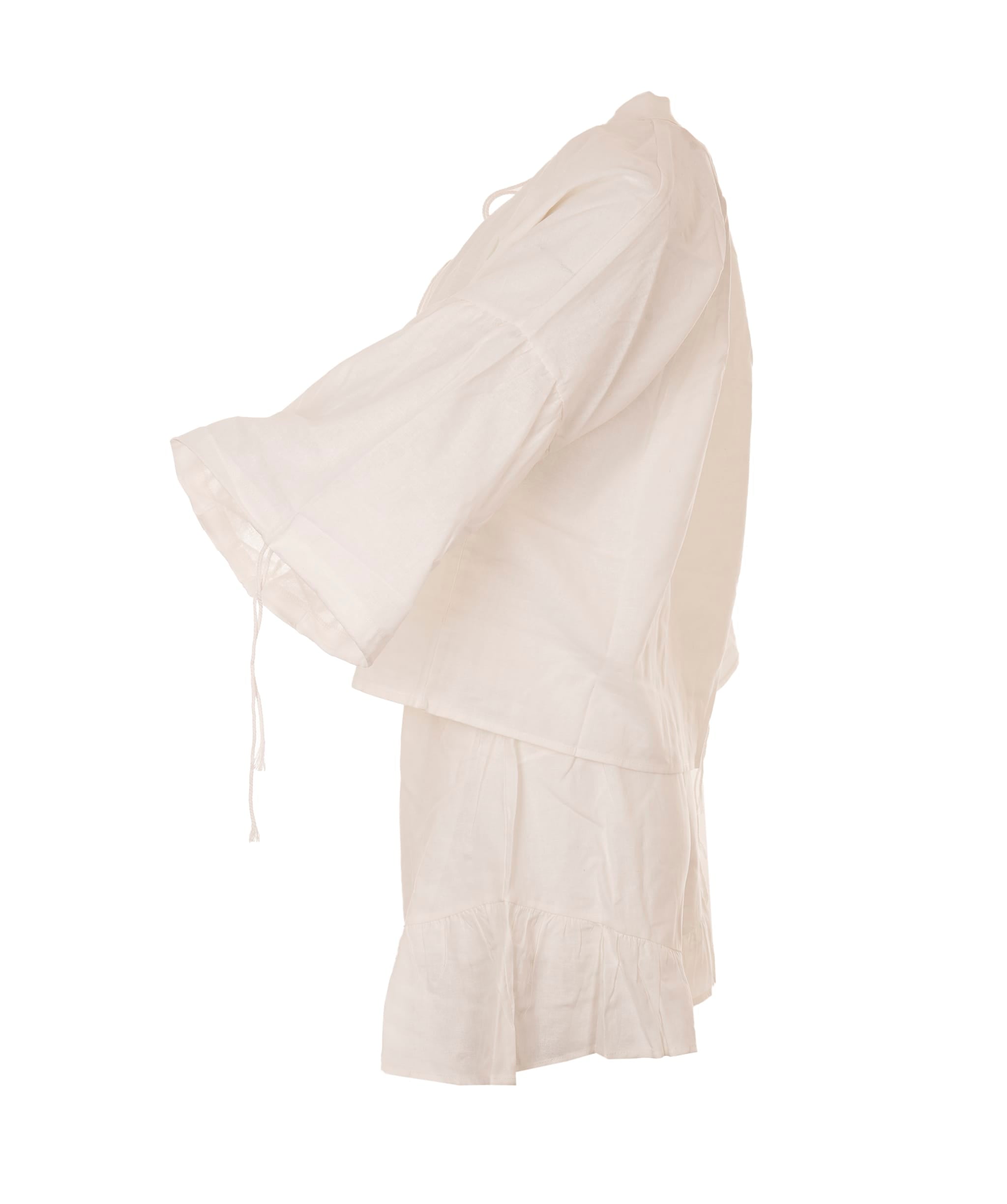 Luxury Promise The Monaco White Linen Short Set M/L ALC4132