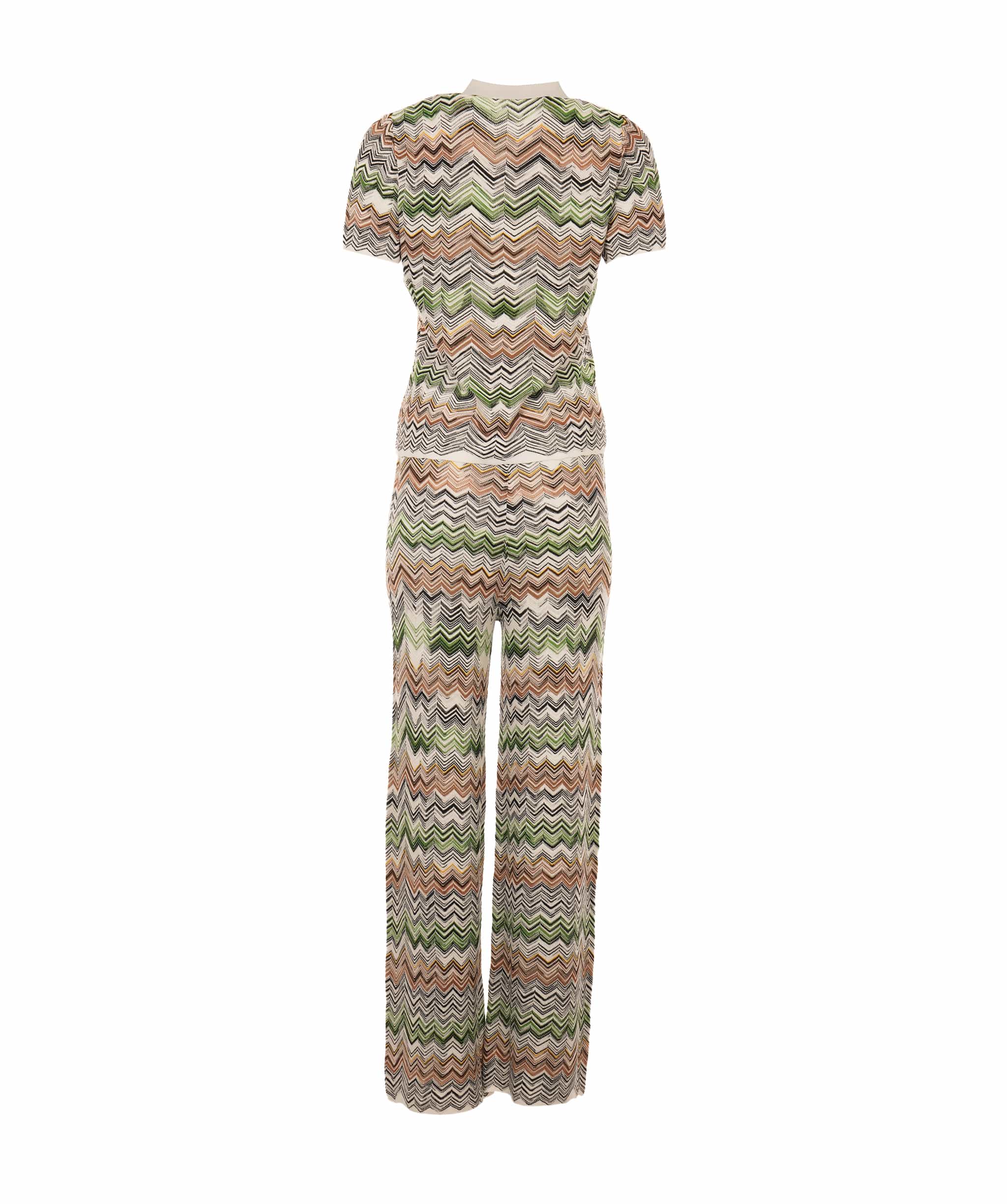 Luxury Promise The White Multi Coloured Trouser Set L ALC4139