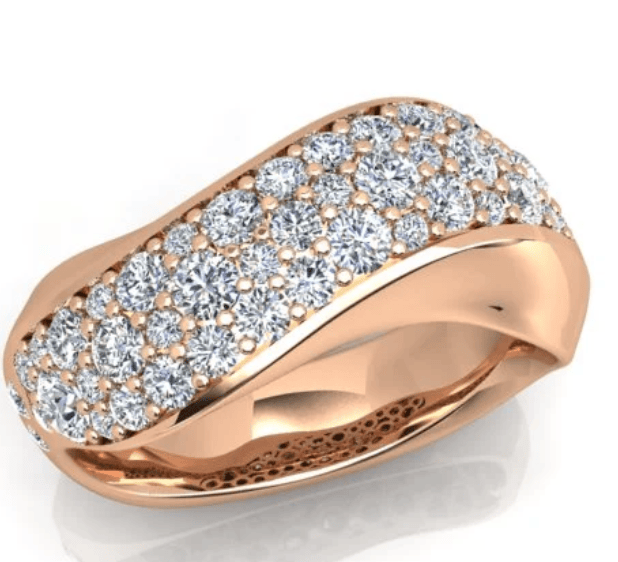 Luxury Promise 1.26ct Diamond Ring in 18K Rose Gold