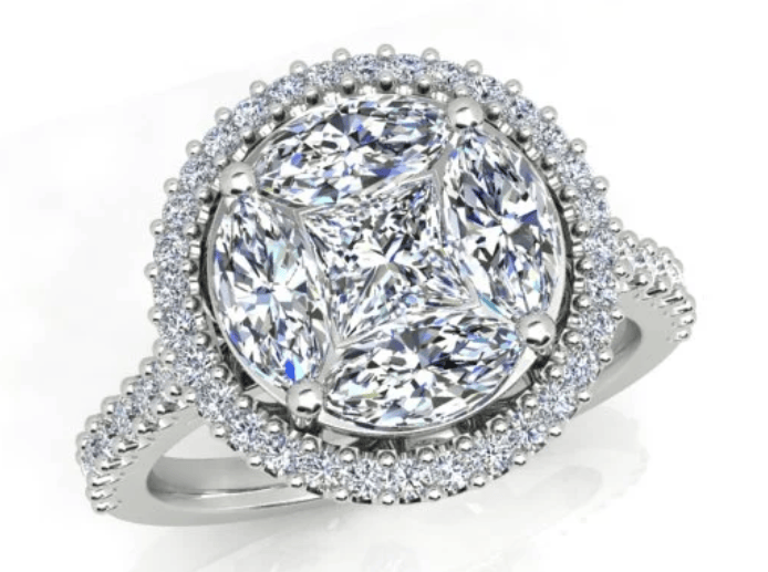 Luxury Promise 1.91ct Diamond Ring in 18K White Gold