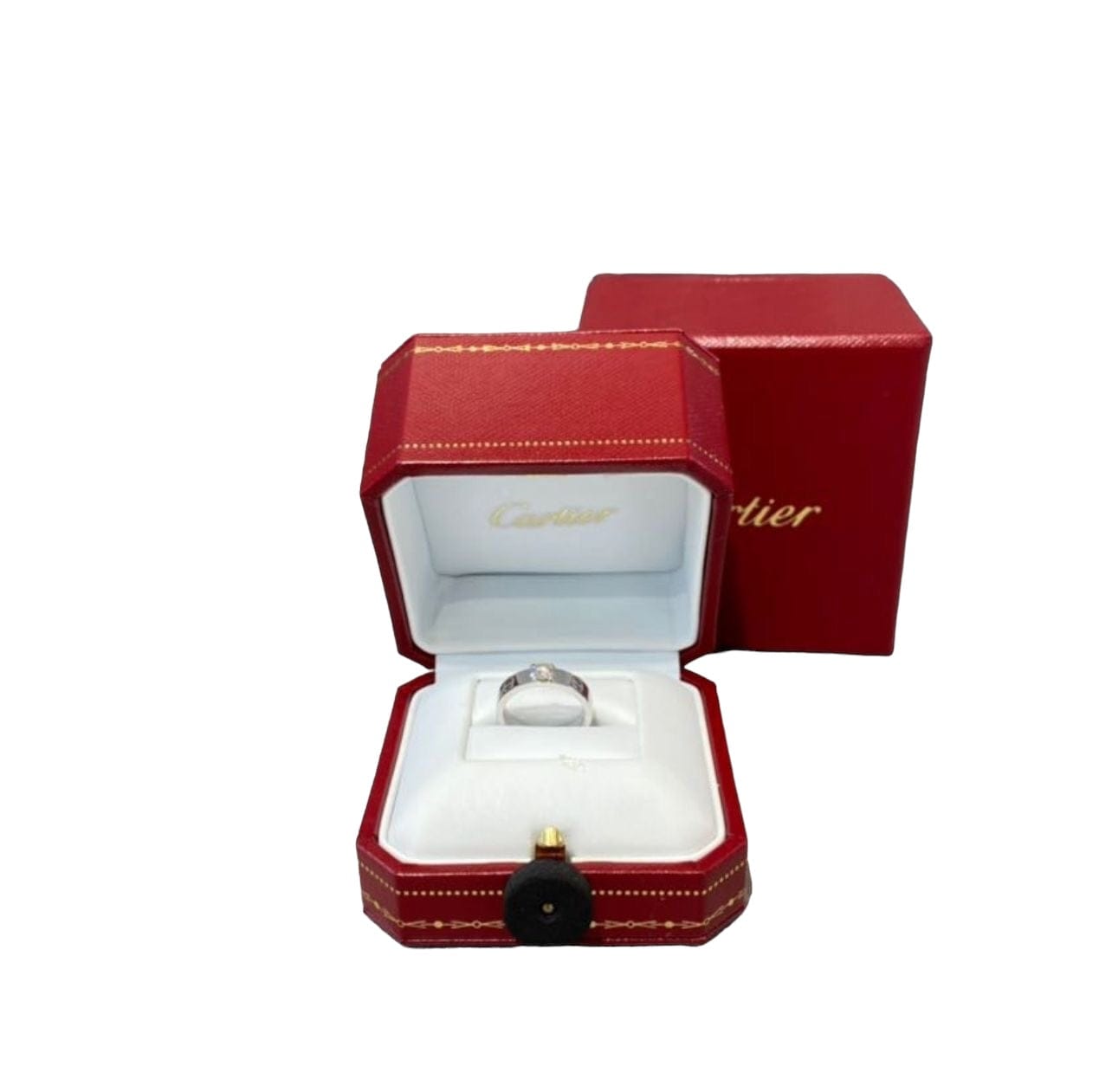 Luxury Promise Cartier LOVE Solitaire Ring WG #46