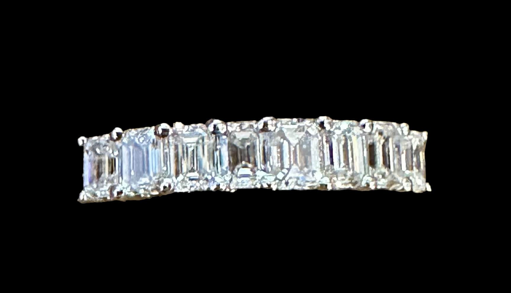 Emerald Cut Eternity Ring – LuxuryPromise