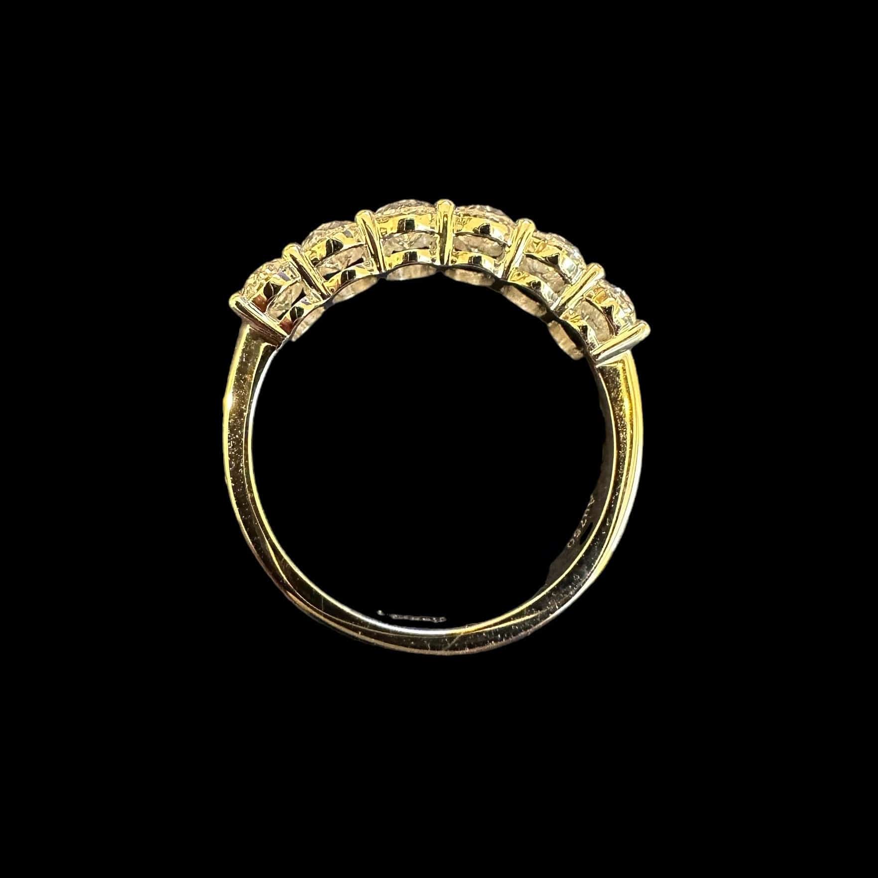 Luxury Promise GIA Certified Eternity Ring with Oval Cut Diamonds 1.80ct