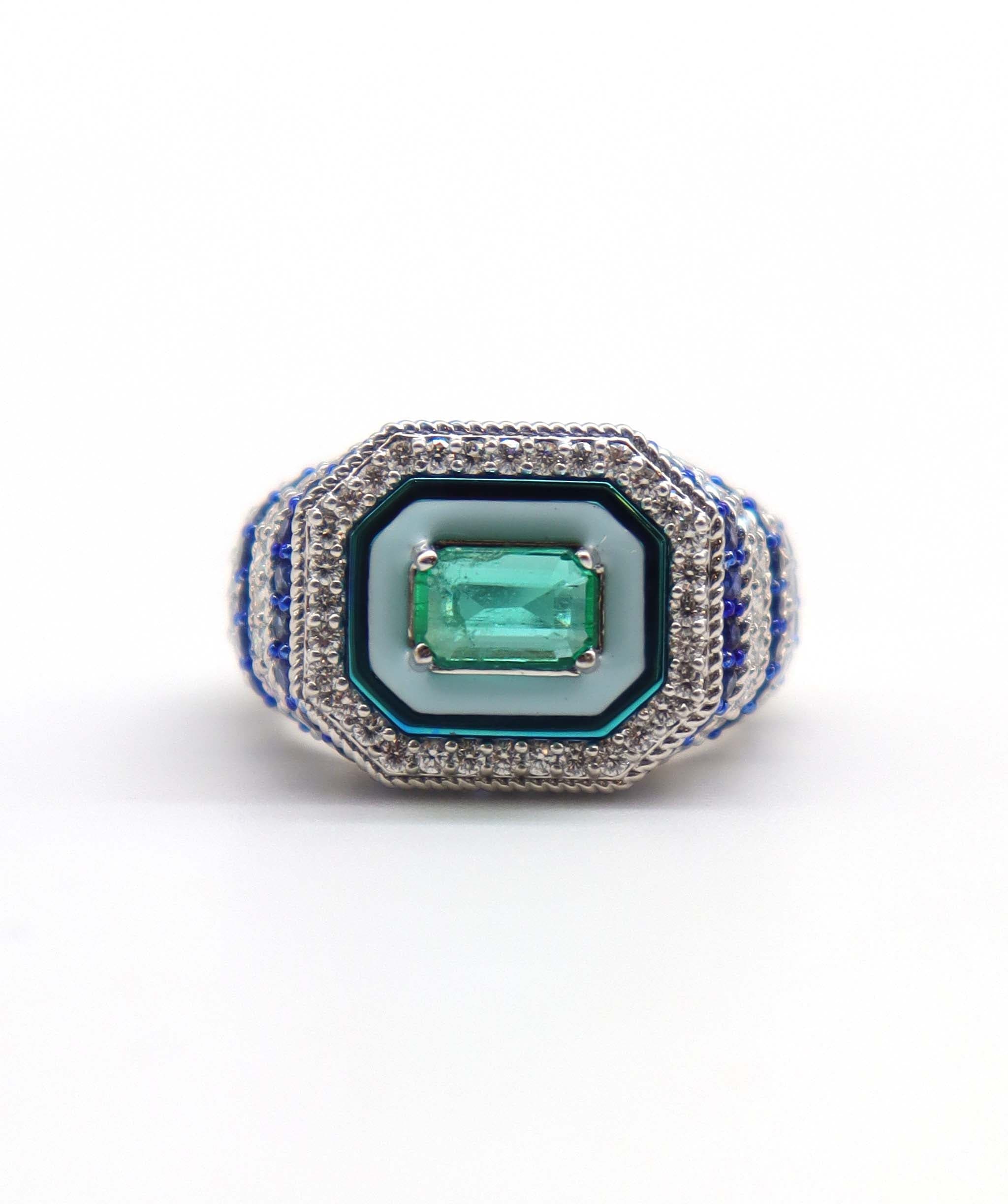 Luxury Promise "RING  GOLD WT 4.940 DIA WT  0.610  CS WT  1.340   GEM WT 5.330 SIZE EU-47 R-Y67G