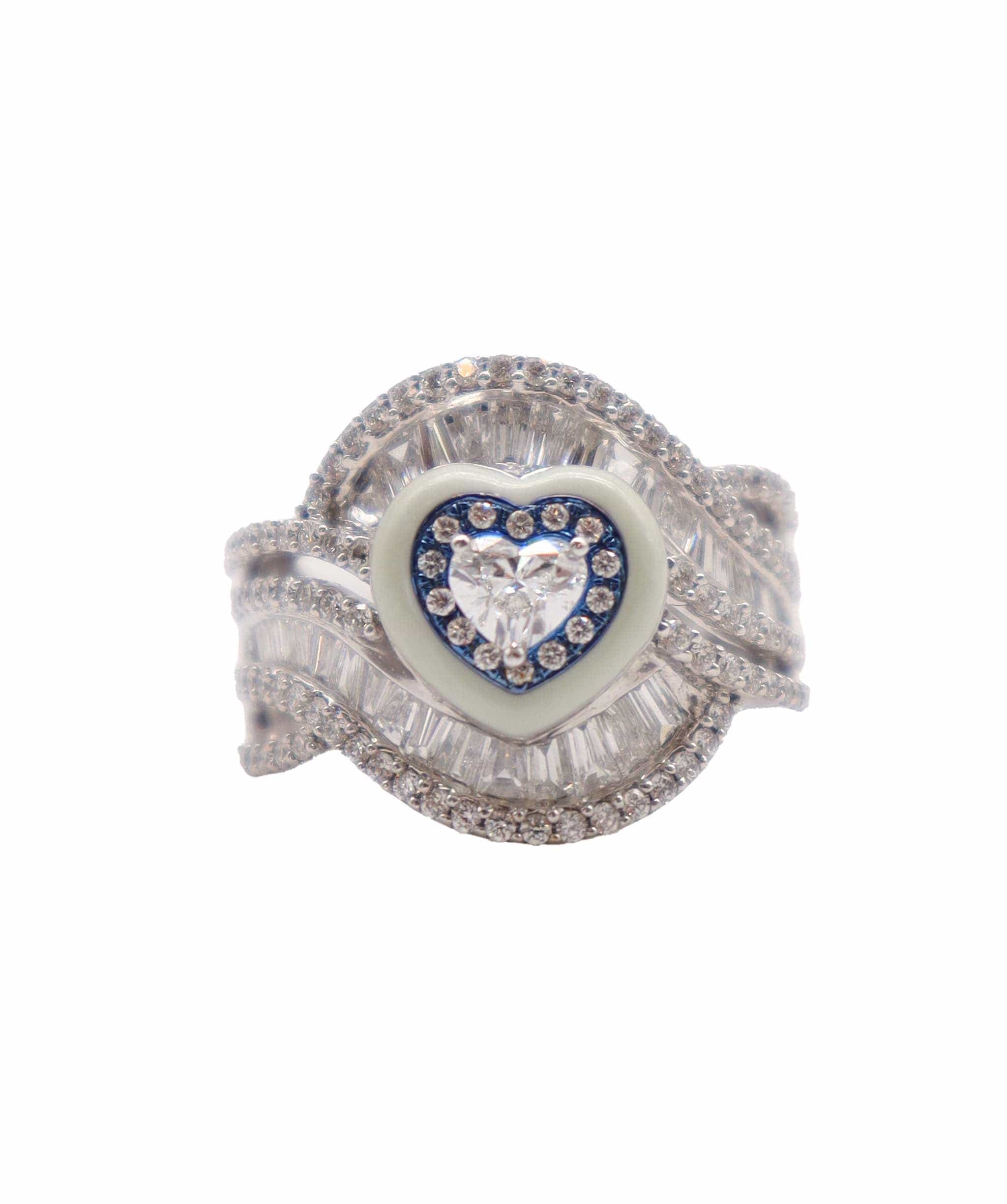 Luxury Promise RING GOLD WT 6.19 DIA WT 1.55 SIZE EU-45