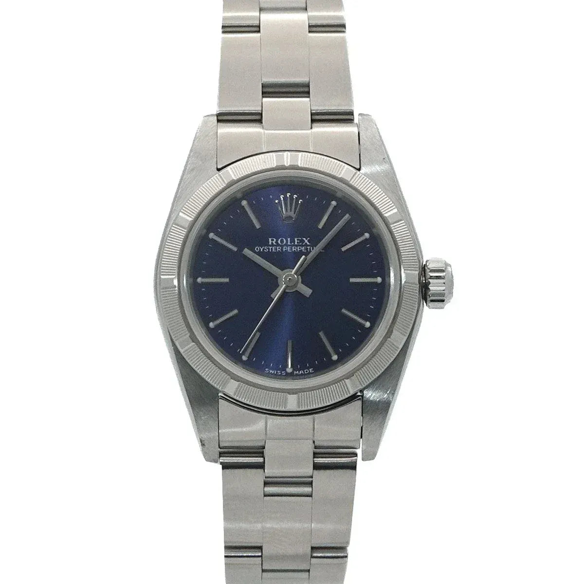 LUXURY PROMISE ROLEX Oyster Perpetual 76030 Serial P Automatic Blue Dial Ladies 90291389