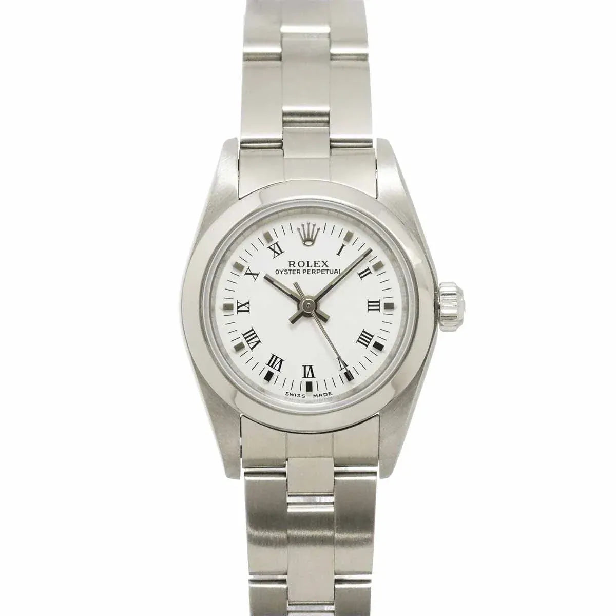 LUXURY PROMISE ROLEX Oyster perpetual 76080 Serial A White Dial Ladies Watch 90330489