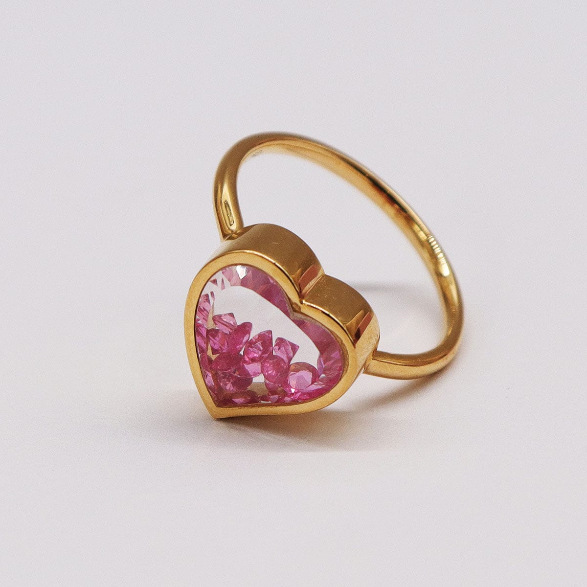 Luxury Promise SANDY'S HOT PINK SPINEL SHAKER RING AVCHK335