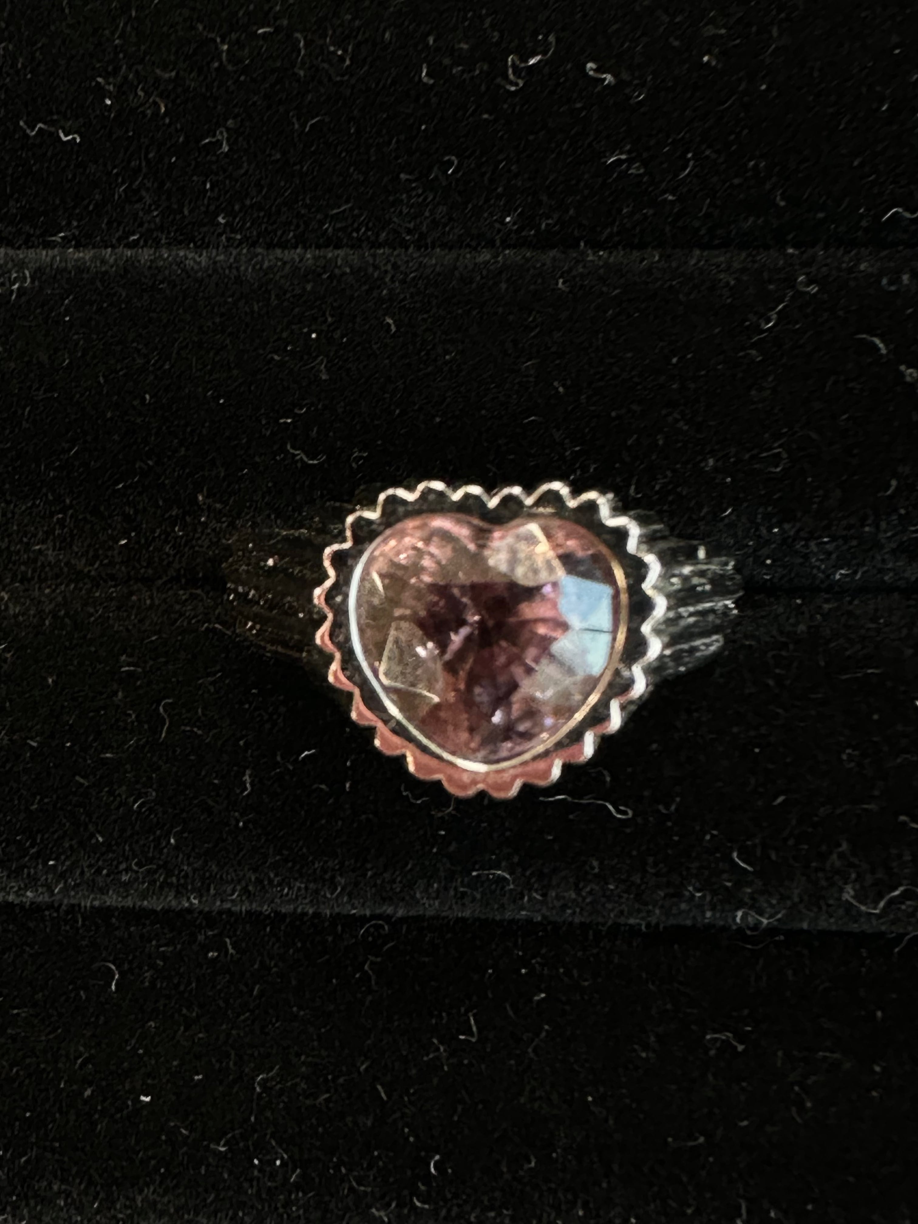 Luxury Promise Sandy's mont fuji purple spinel ring WG AVCHK326