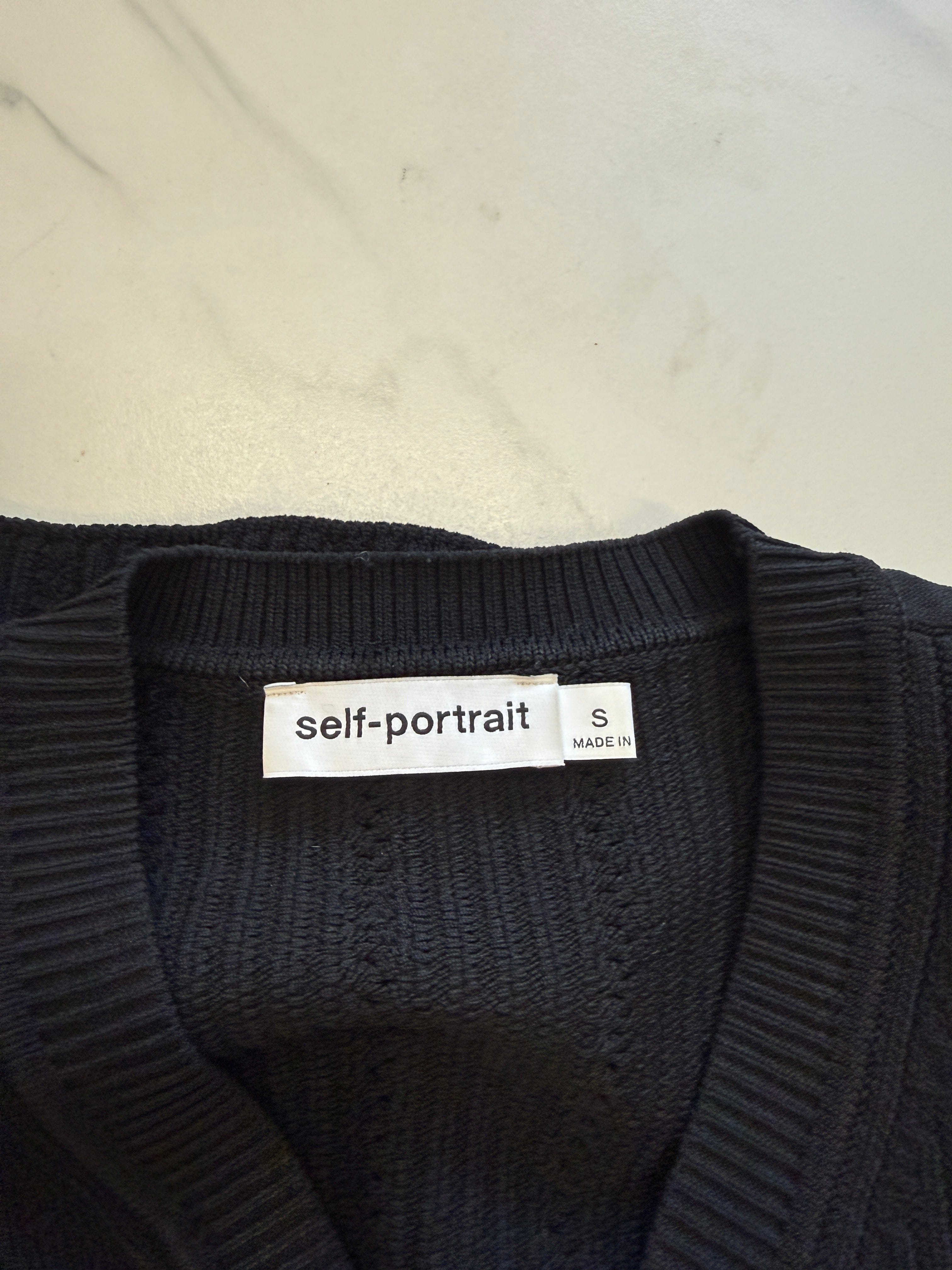 Luxury Promise Self-portrait black Top size S