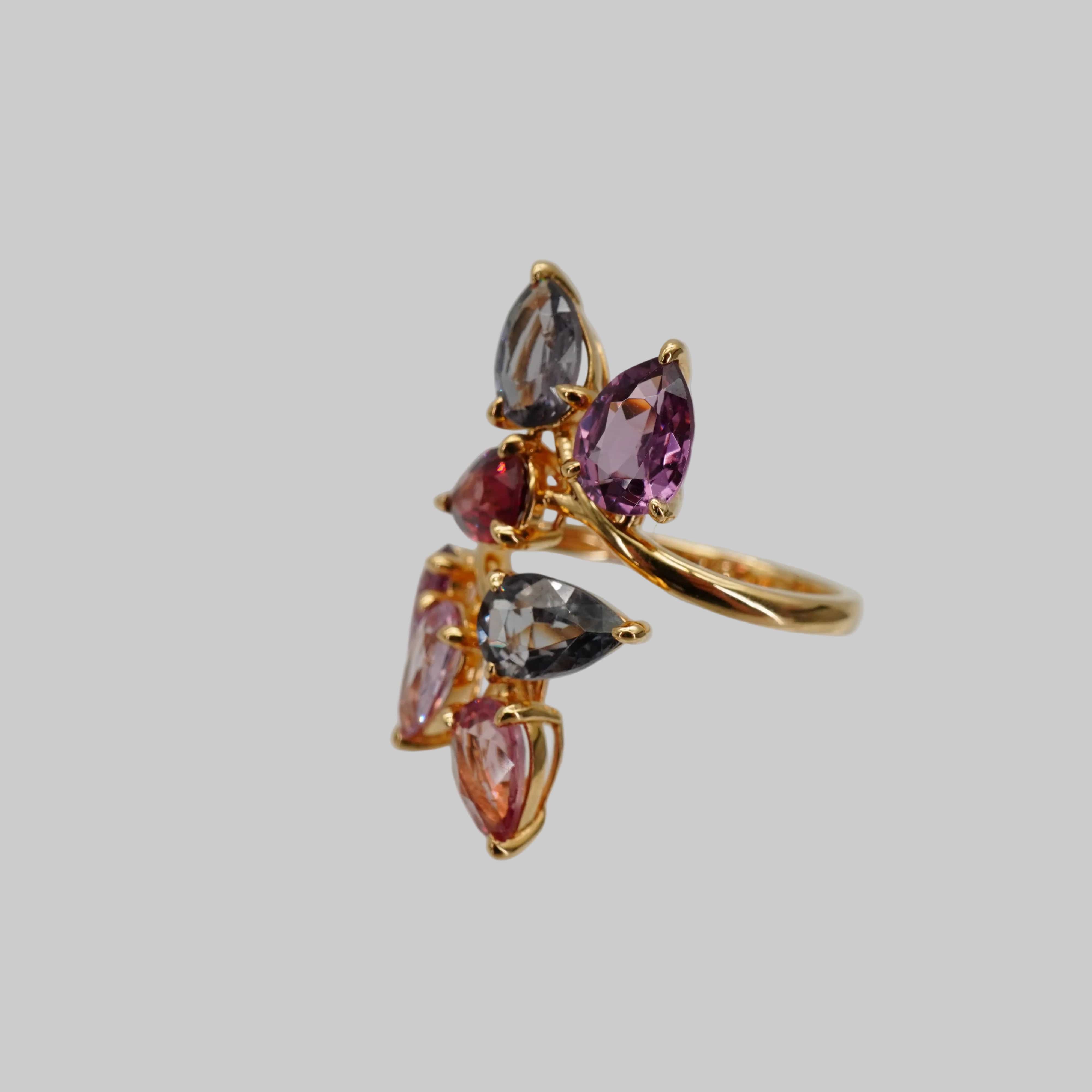 Luxury Promise SEN BY SANDY SPINEL GRAPEVINE RING YG AVCHK425