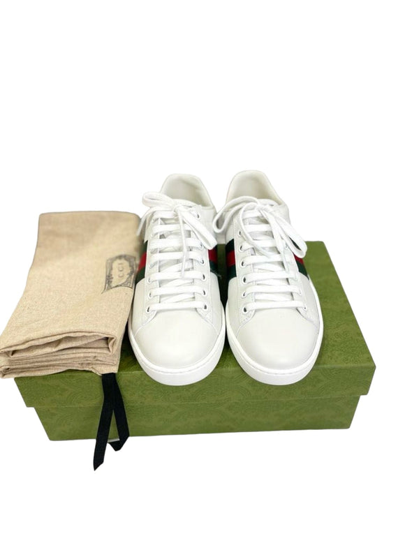 Luxury Promise Gucci White Sneakers - 35.5