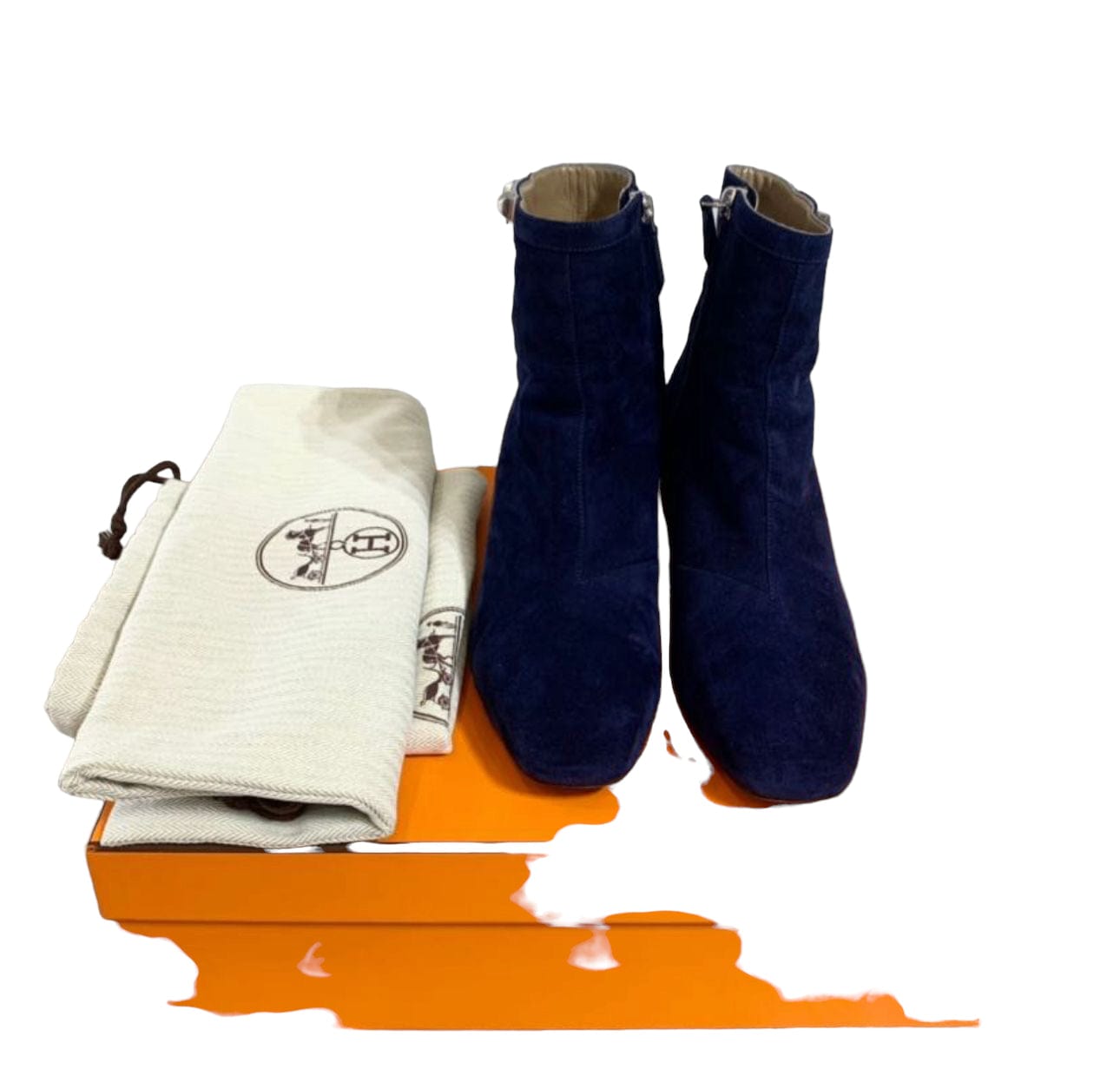 Luxury Promise Hermes Blue Boots - 37