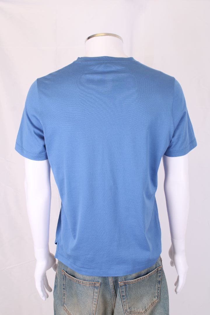LUXURY PROMISE Hermes S/S Pocket T-Shirt Blue M