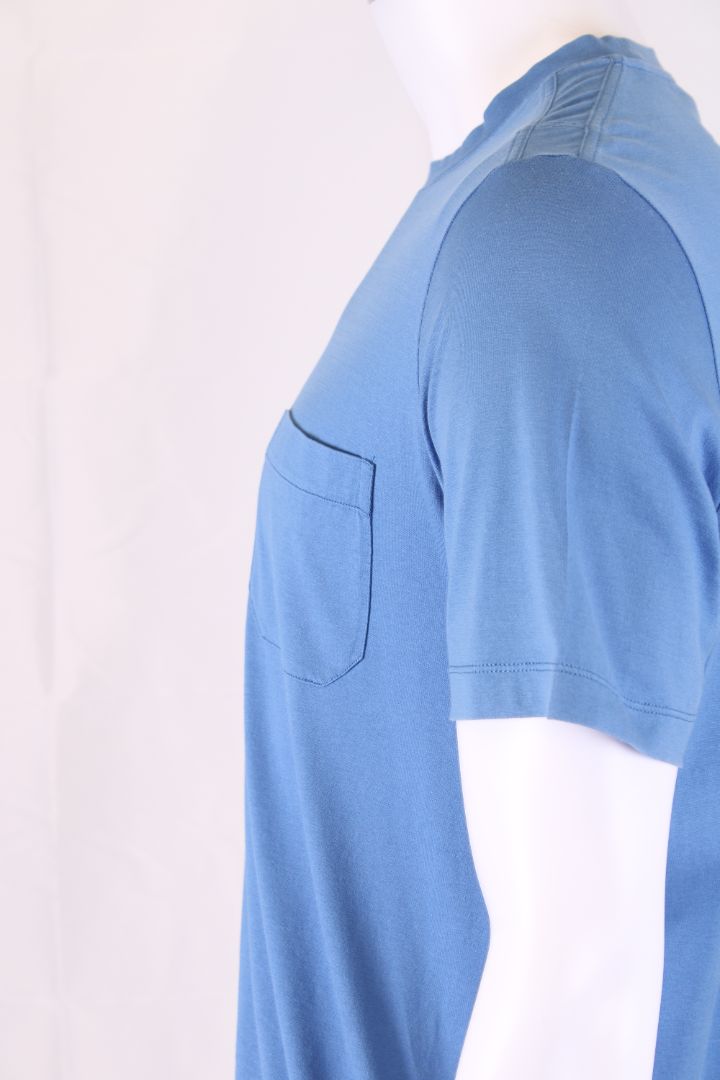 LUXURY PROMISE Hermes S/S Pocket T-Shirt Blue M