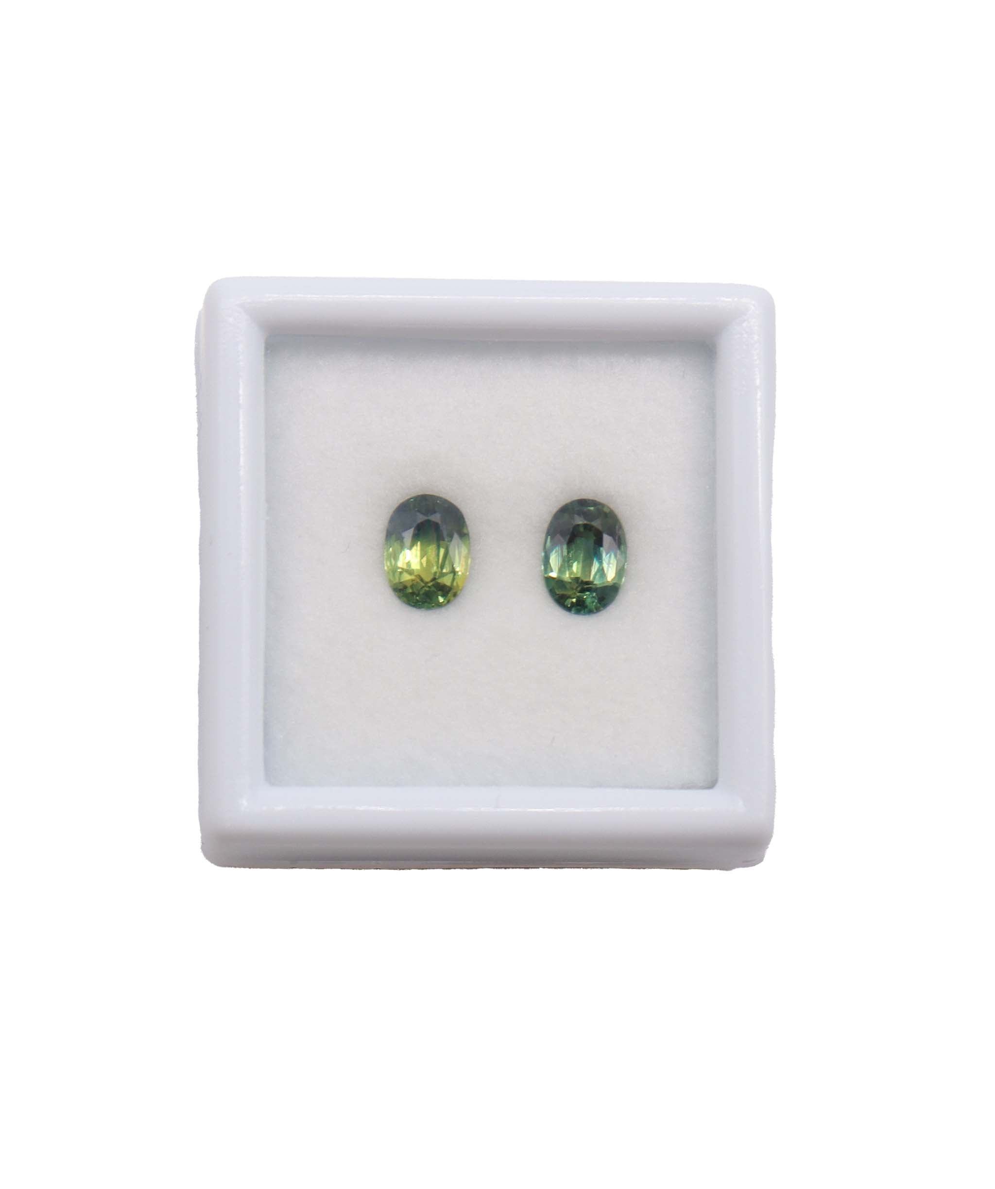 Luxury Promise TEAL SAPPHIRE ( PAIR ) NATURAL UNHEATED 1.04 MS 18725-18/31 MS 18725-18/31