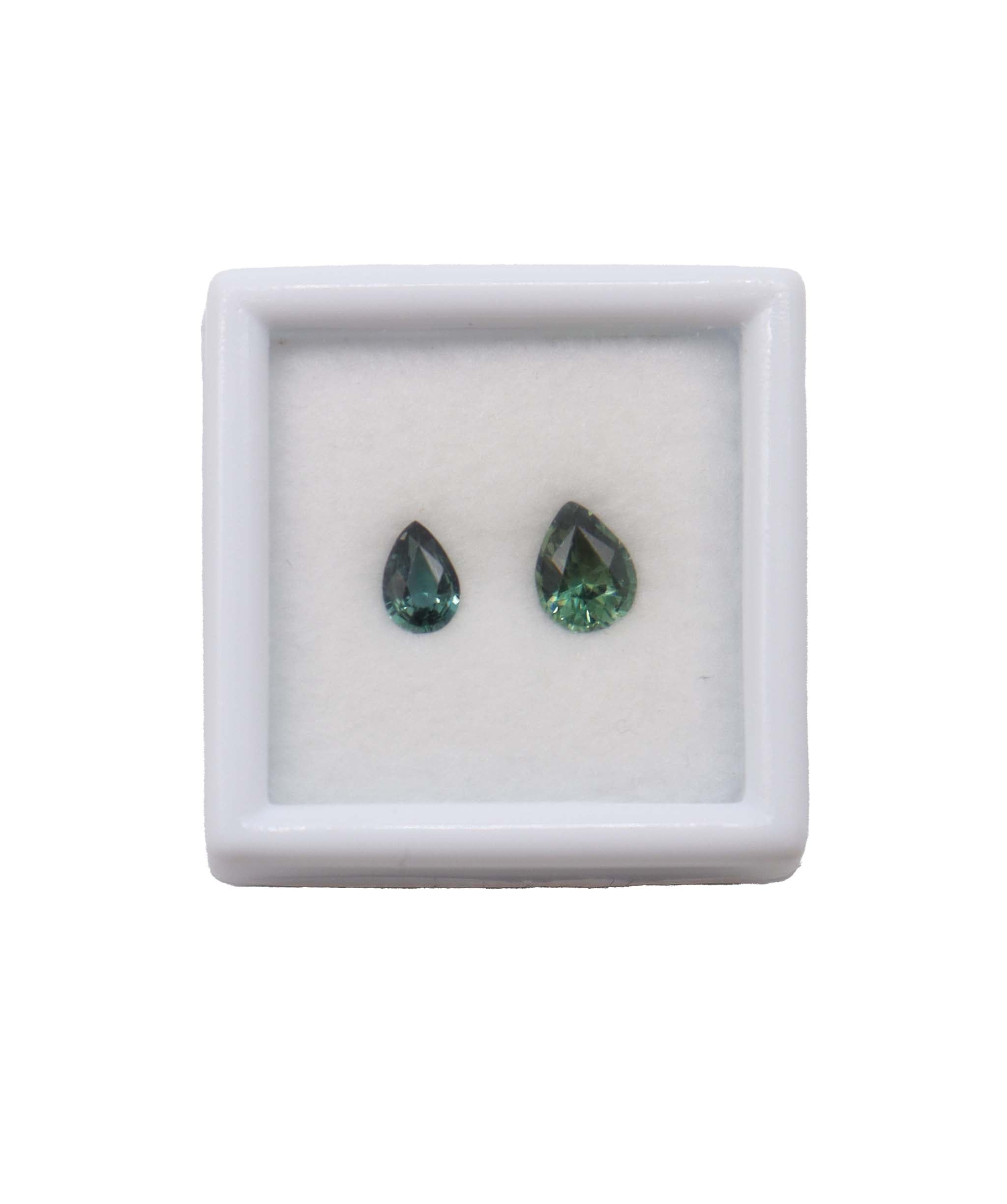 Luxury Promise TEAL SAPPHIRE ( PAIR ) NATURALLY HEATED 0.9 MS 18733/39 MS 18733/39