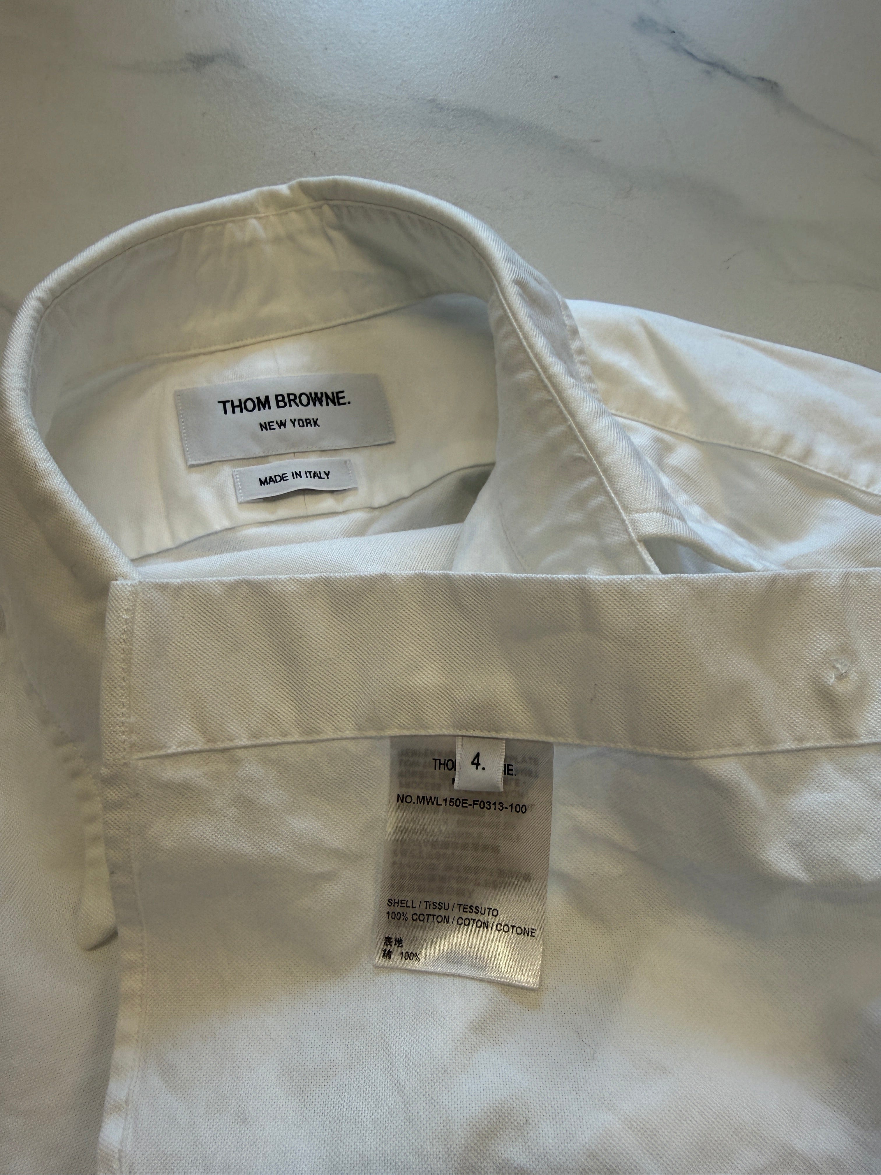LUXURY PROMISE Thom Browne men's shirt white