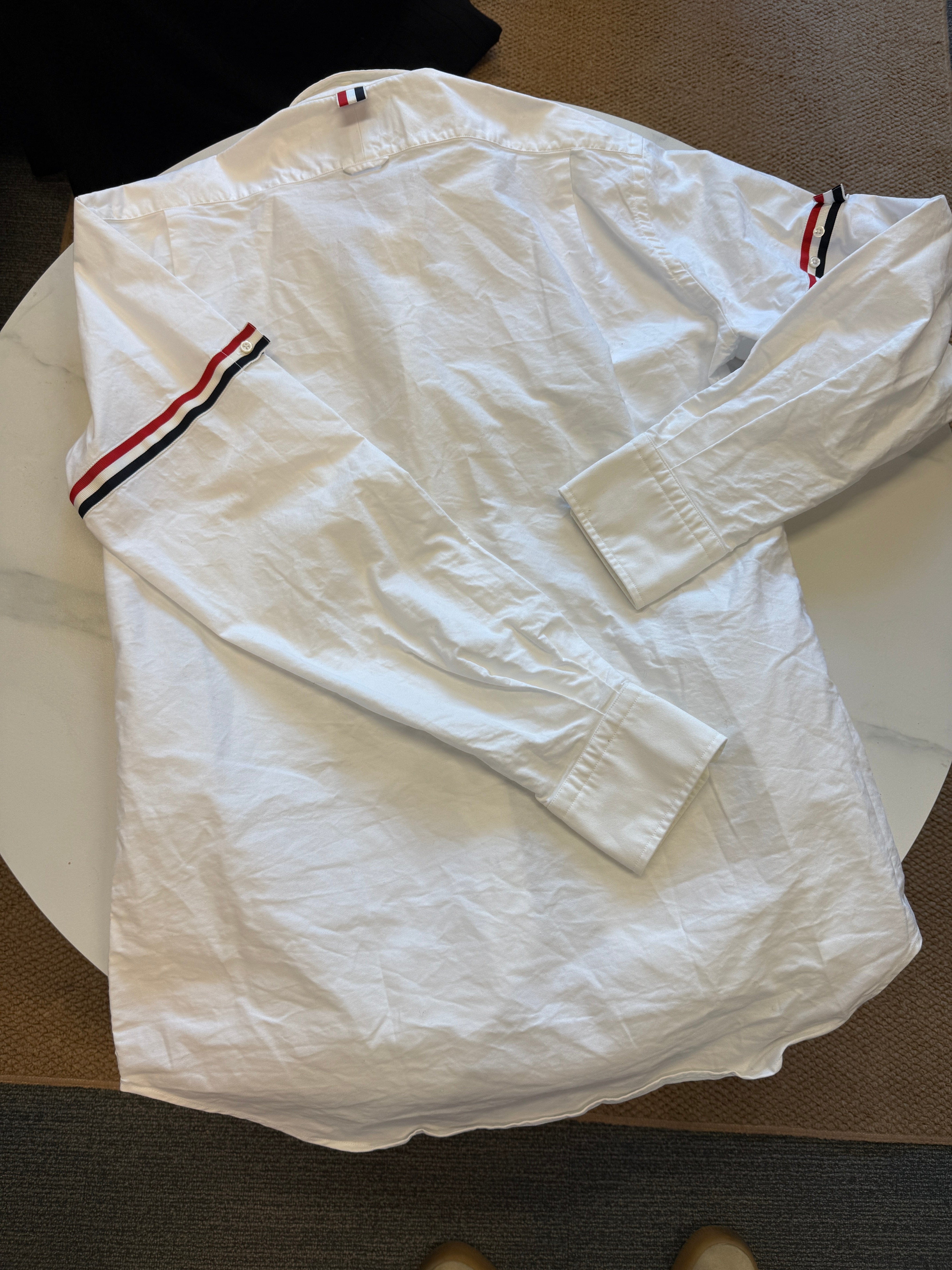 LUXURY PROMISE Thom Browne men's shirt white