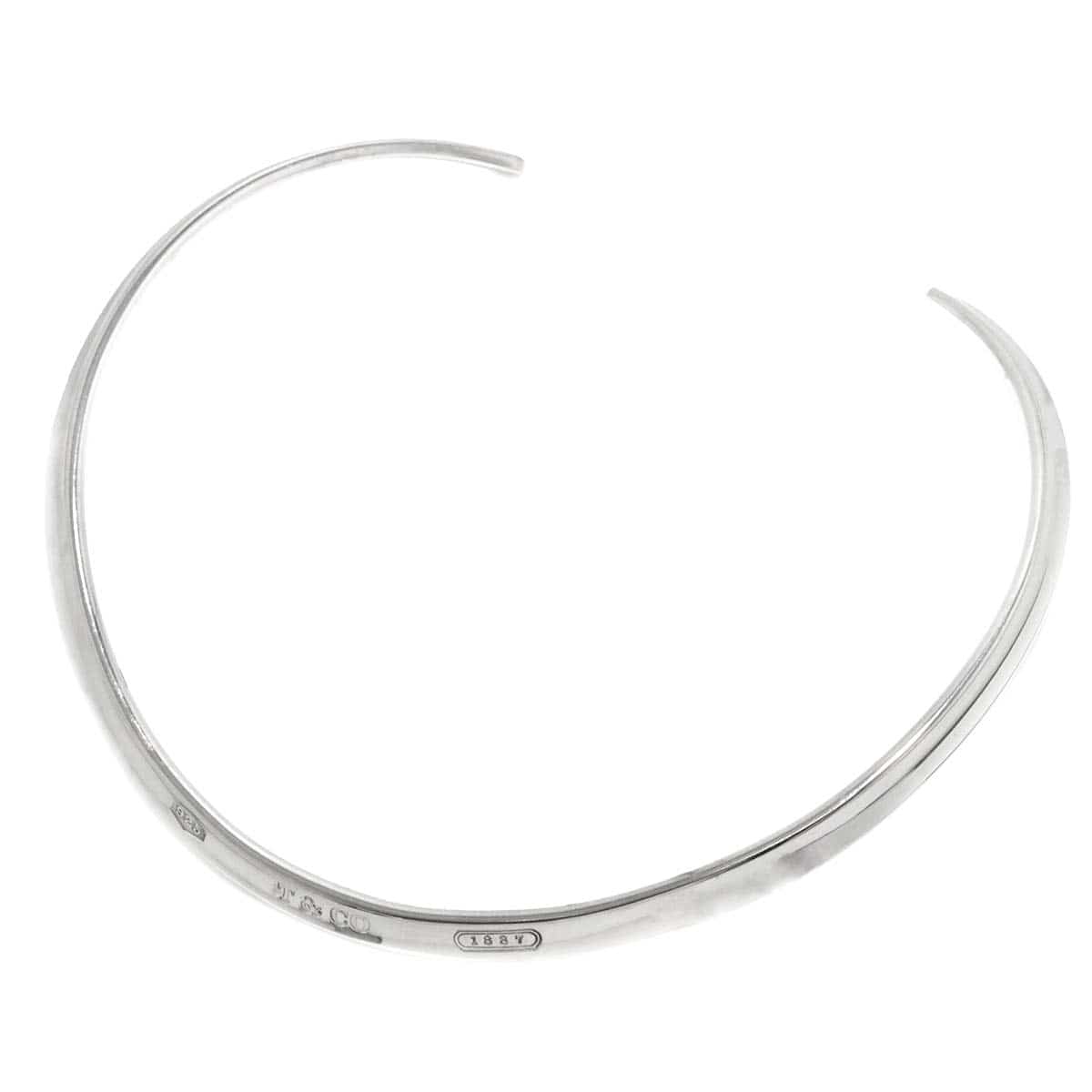 Luxury Promise TIFFANY & Co. 1837 Choker Necklace, 38cm, Silver SV 925 Necklace, Tiffany 90300735