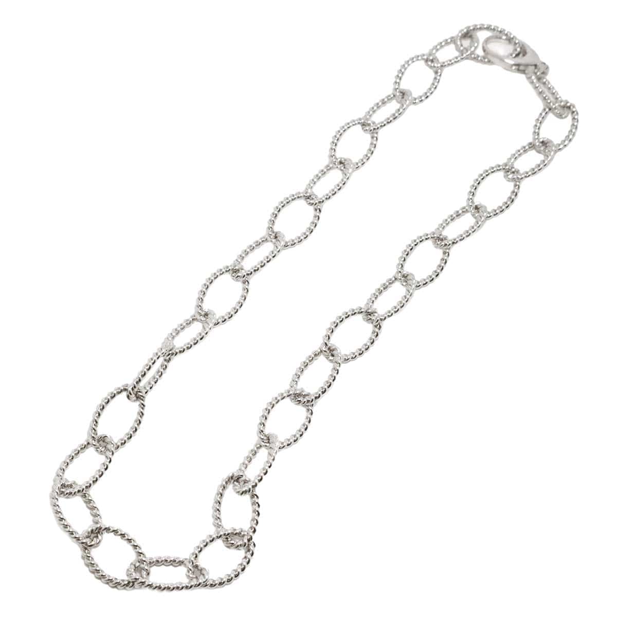 Luxury Promise TIFFANY&Co. Twist Chain Necklace 45cm SV 925 Silver Necklace Tiffany 90311467