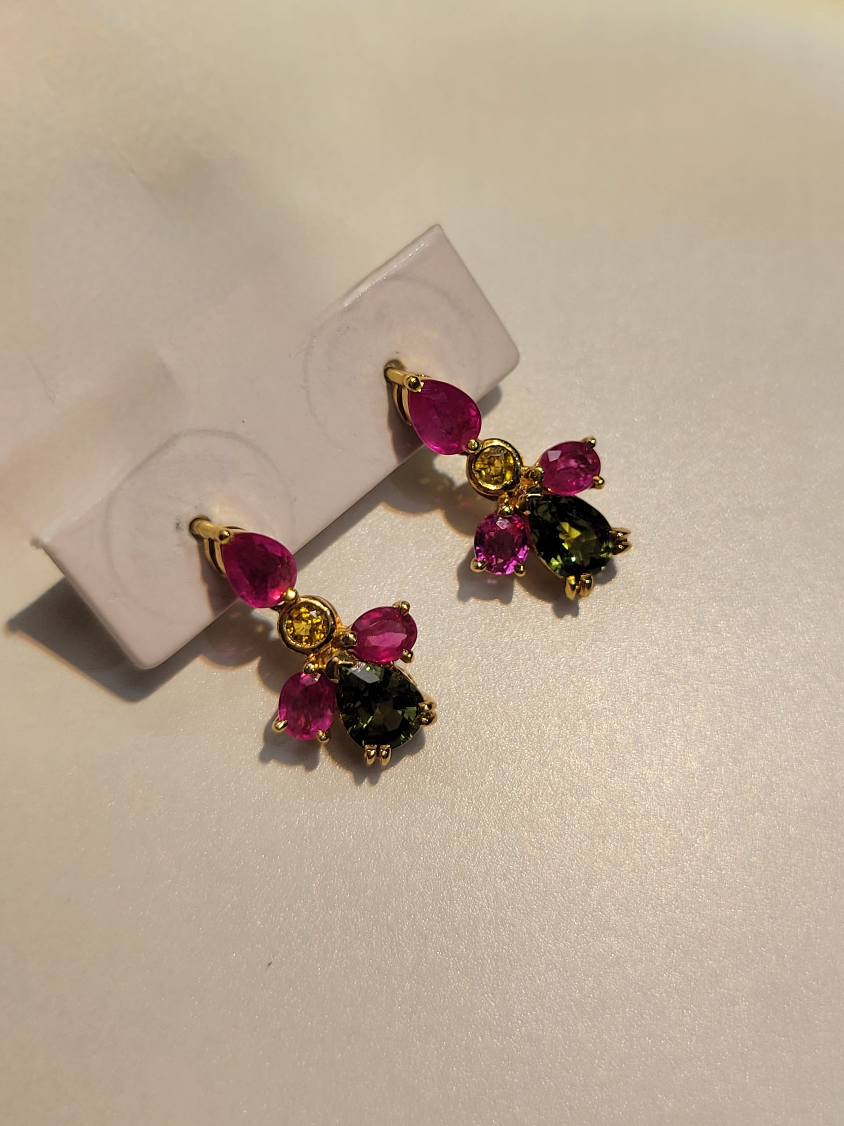 Luxury Promise Tourmaline Earrings in 18K / T BCYN JJC0572