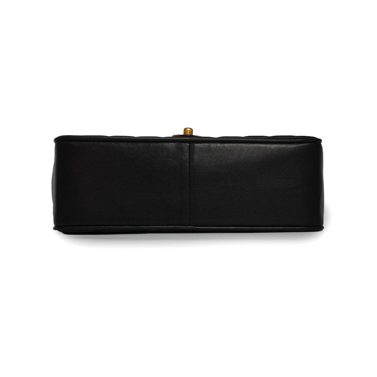 LUXURY PROMISE VINTAGE CHANEL CHEVRON V STITCH CHAIN SHOULDER BAG BLACK LAMB SKIN GOLD HARDWARE 90339645