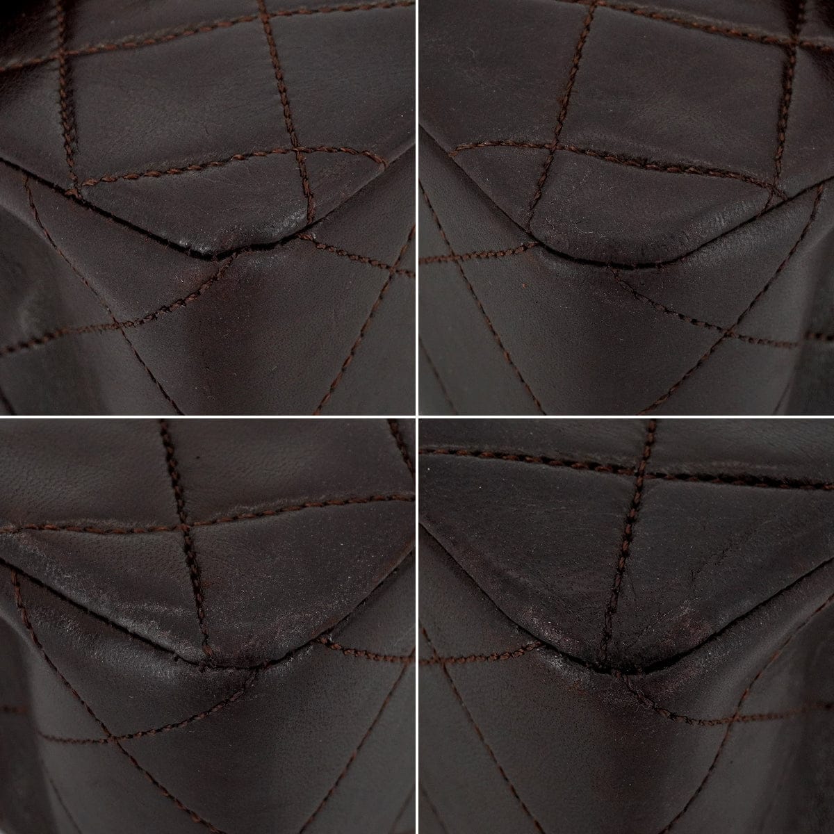 LUXURY PROMISE VINTAGE CHANEL CLASSIC FLAP SMALL CHAIN SHOULDER BAG BROWN LAMB SKIN GOLD HARDWARE 90338881