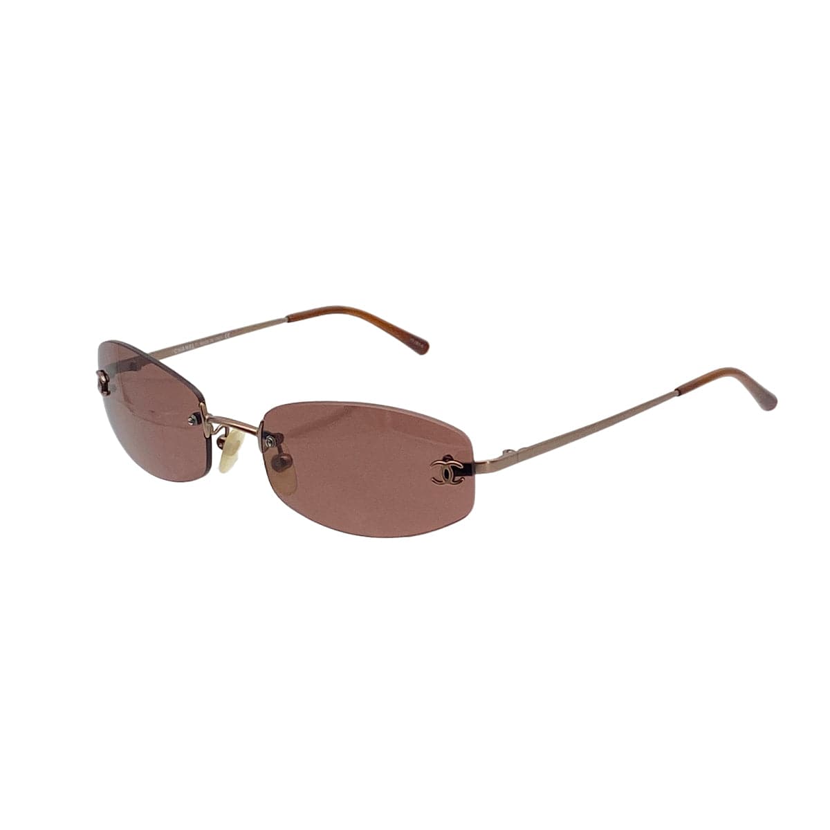 Luxury Promise VINTAGE CHANEL COCOMARK SUNGLASSES BROWN EYEWEAR 90328023
