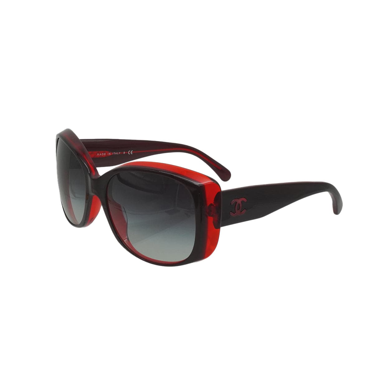 Luxury Promise VINTAGE CHANEL COCOMARK SUNGLASSES RED BLACK EYEWEAR 90339126