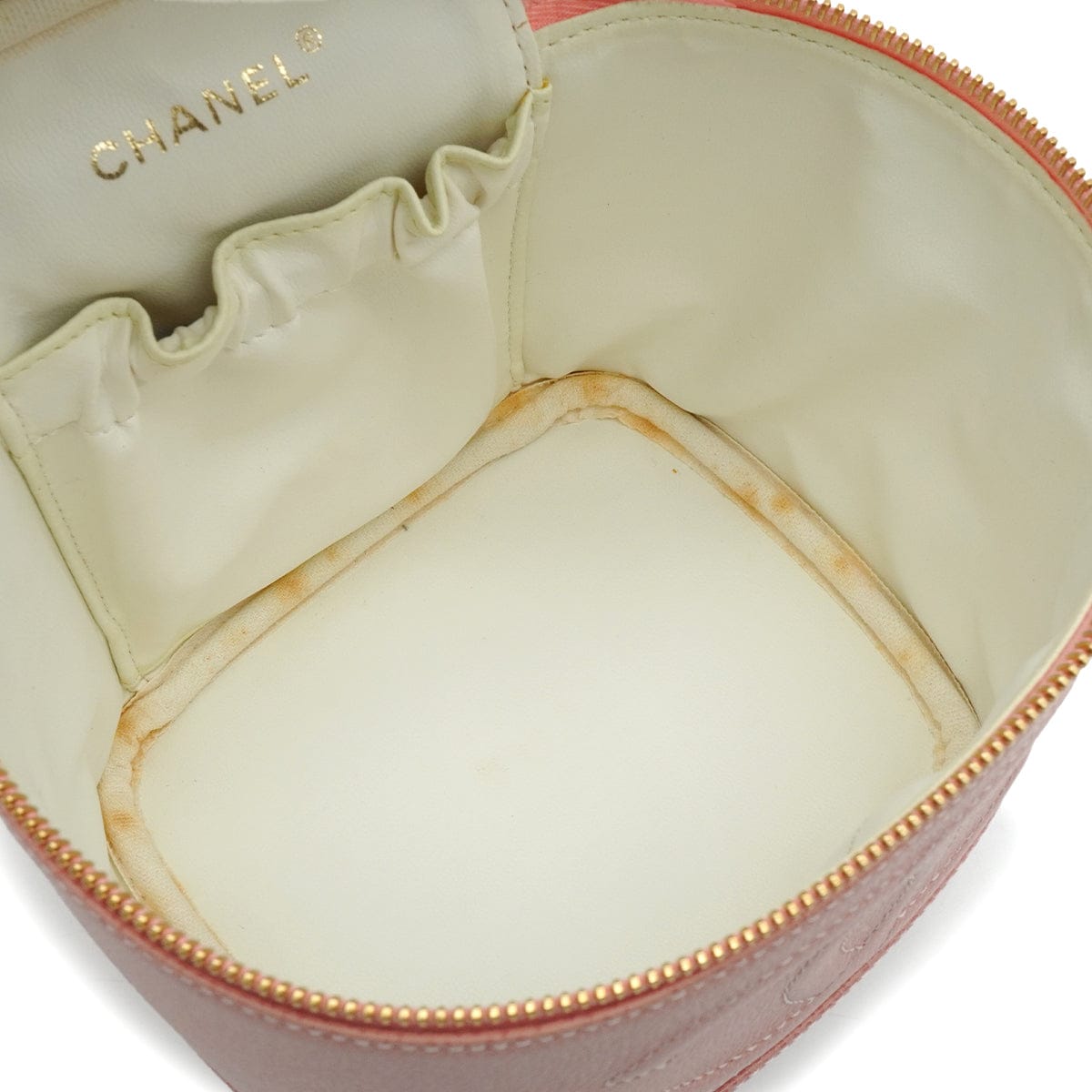 LUXURY PROMISE VINTAGE CHANEL COCOMARK VANITY HAND BAG PINK CAVIAR SKIN 90339655