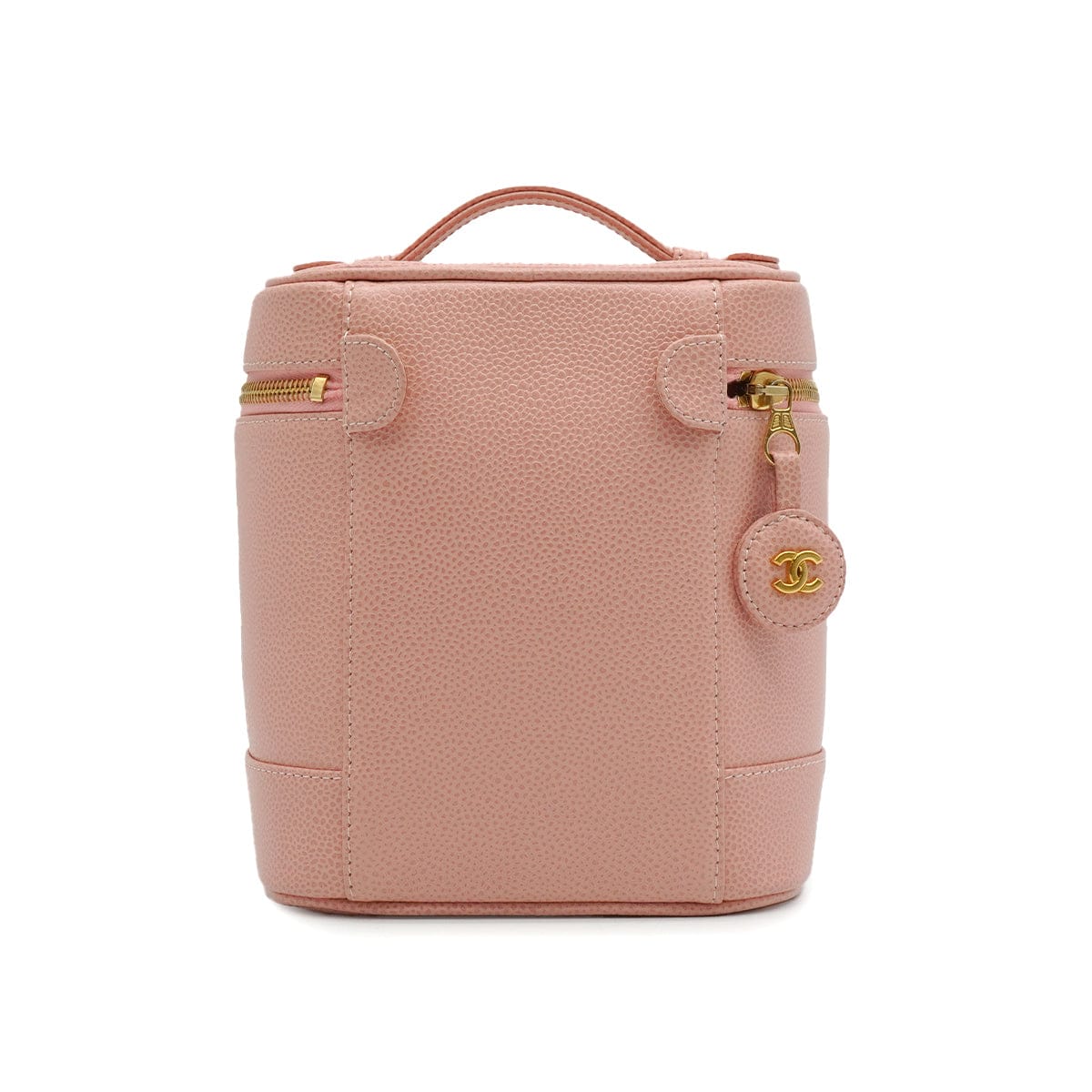 LUXURY PROMISE VINTAGE CHANEL COCOMARK VANITY HAND BAG PINK CAVIAR SKIN 90339655