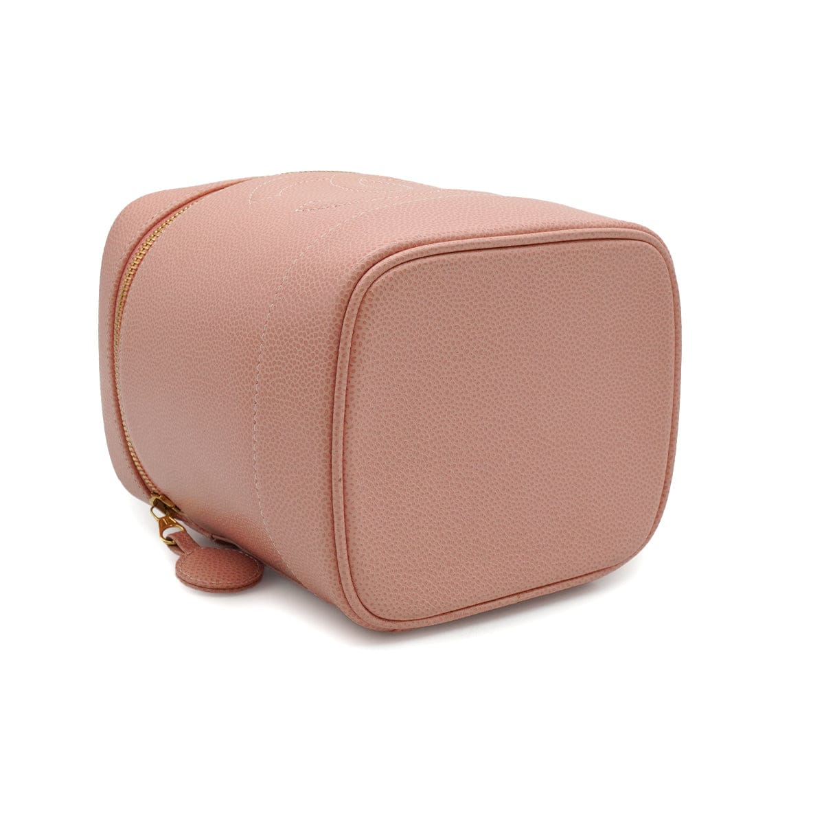LUXURY PROMISE VINTAGE CHANEL COCOMARK VANITY HAND BAG PINK CAVIAR SKIN 90339655